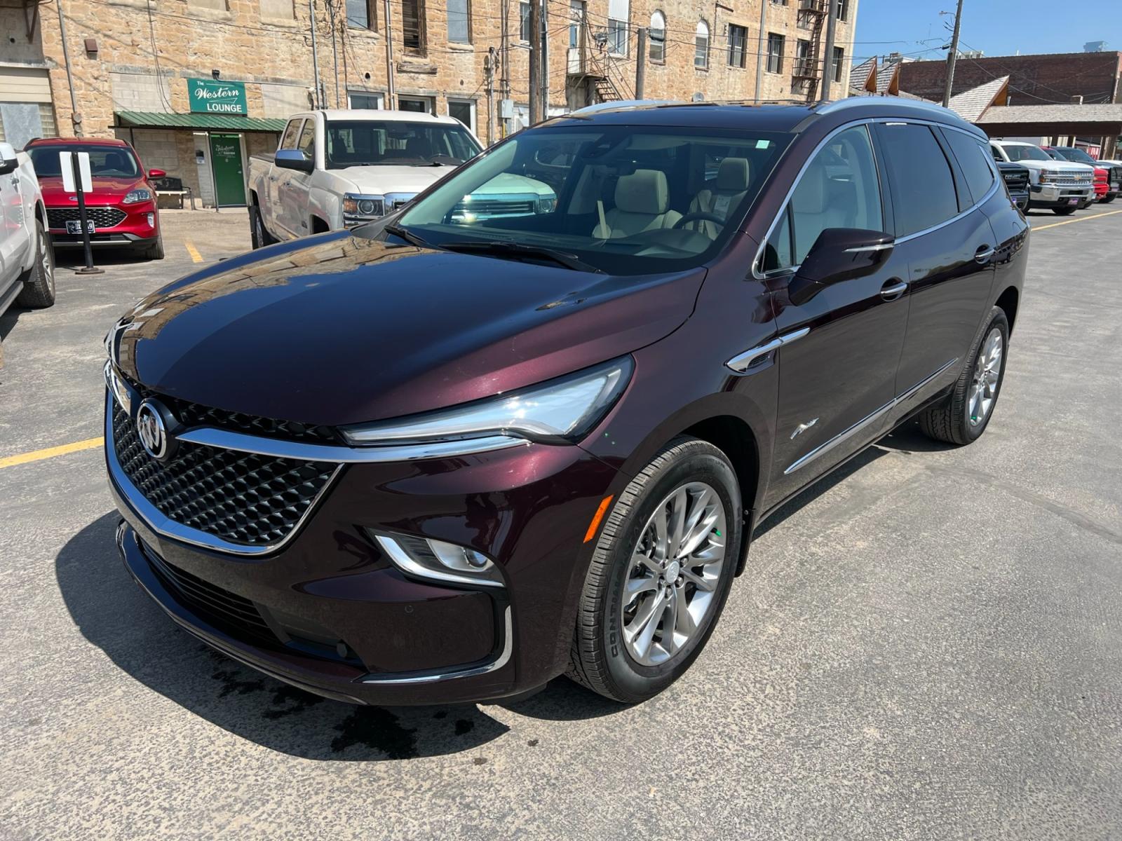 2022 Garnett /Cream Buick Enclave Avenir AWD (5GAEVCKW8NJ) with an 3.6L V6 DOHC 24V engine, 9A transmission, located at 116 5th Avenue South, Lewistown, MT, 59457, 47.063877, -109.427879 - ? 2022 Buick Enclave Avenir AWD Lease Return Special! ? Don't miss this incredible opportunity to own a luxurious and versatile SUV that combines elegance, performance, and reliability. Introducing the 2022 Buick Enclave Avenir AWD, now available as a lease return special! ? Unbeatable Feature - Photo #2