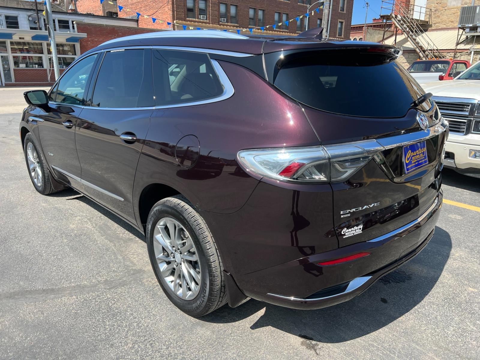 2022 Garnett /Cream Buick Enclave Avenir AWD (5GAEVCKW8NJ) with an 3.6L V6 DOHC 24V engine, 9A transmission, located at 116 5th Avenue South, Lewistown, MT, 59457, 47.063877, -109.427879 - ? 2022 Buick Enclave Avenir AWD Lease Return Special! ? Don't miss this incredible opportunity to own a luxurious and versatile SUV that combines elegance, performance, and reliability. Introducing the 2022 Buick Enclave Avenir AWD, now available as a lease return special! ? Unbeatable Feature - Photo #4