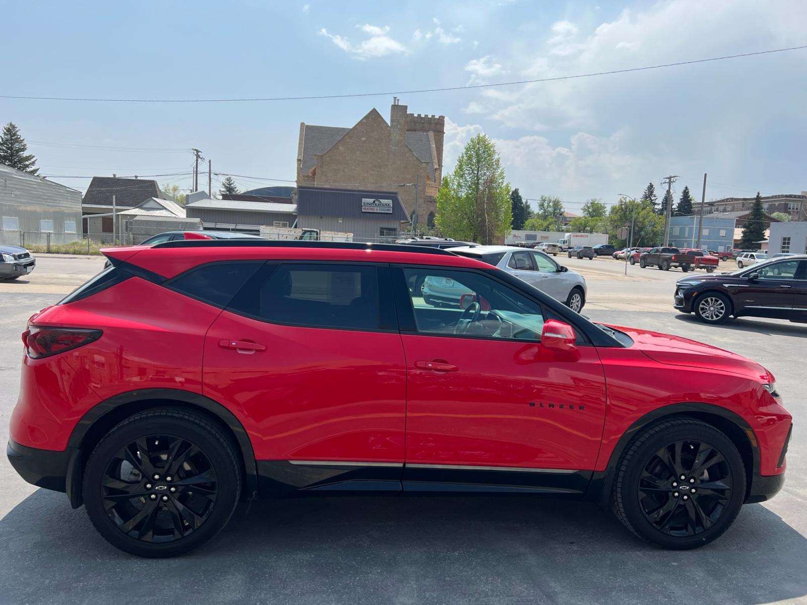 2019 Red /Black Chevrolet Blazer RS AWD (3GNKBJRS5KS) with an 3.6L V6 DOHC 24V engine, 9A transmission, located at 116 5th Avenue South, Lewistown, MT, 59457, 47.063877, -109.427879 - ? 2019 Chevy Blazer RS AWD - Unleash the Power and Style! ? Are you ready to experience a thrilling ride that combines power, versatility, and unmatched style? Look no further than the remarkable 2019 Chevy Blazer RS AWD! This exceptional SUV is designed to elevate your driving experience to new - Photo #1