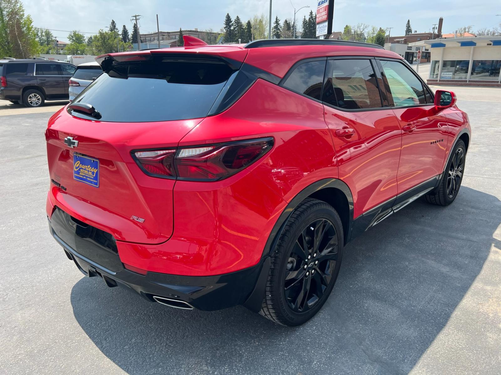2019 Red /Black Chevrolet Blazer RS AWD (3GNKBJRS5KS) with an 3.6L V6 DOHC 24V engine, 9A transmission, located at 116 5th Avenue South, Lewistown, MT, 59457, 47.063877, -109.427879 - ? 2019 Chevy Blazer RS AWD - Unleash the Power and Style! ? Are you ready to experience a thrilling ride that combines power, versatility, and unmatched style? Look no further than the remarkable 2019 Chevy Blazer RS AWD! This exceptional SUV is designed to elevate your driving experience to new - Photo #2