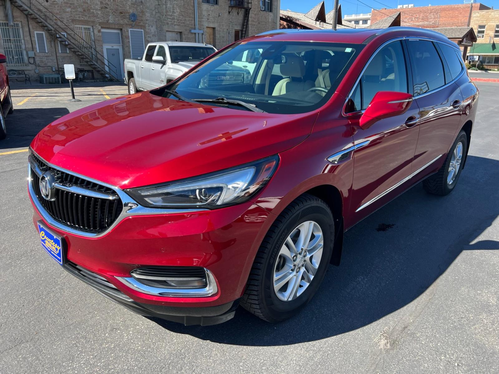 2018 Maroon /Tan Buick Enclave Premium AWD (5GAEVBKW1JJ) with an 3.6L V6 DOHC 24V engine, 9A transmission, located at 116 5th Avenue South, Lewistown, MT, 59457, 47.063877, -109.427879 - Photo #6