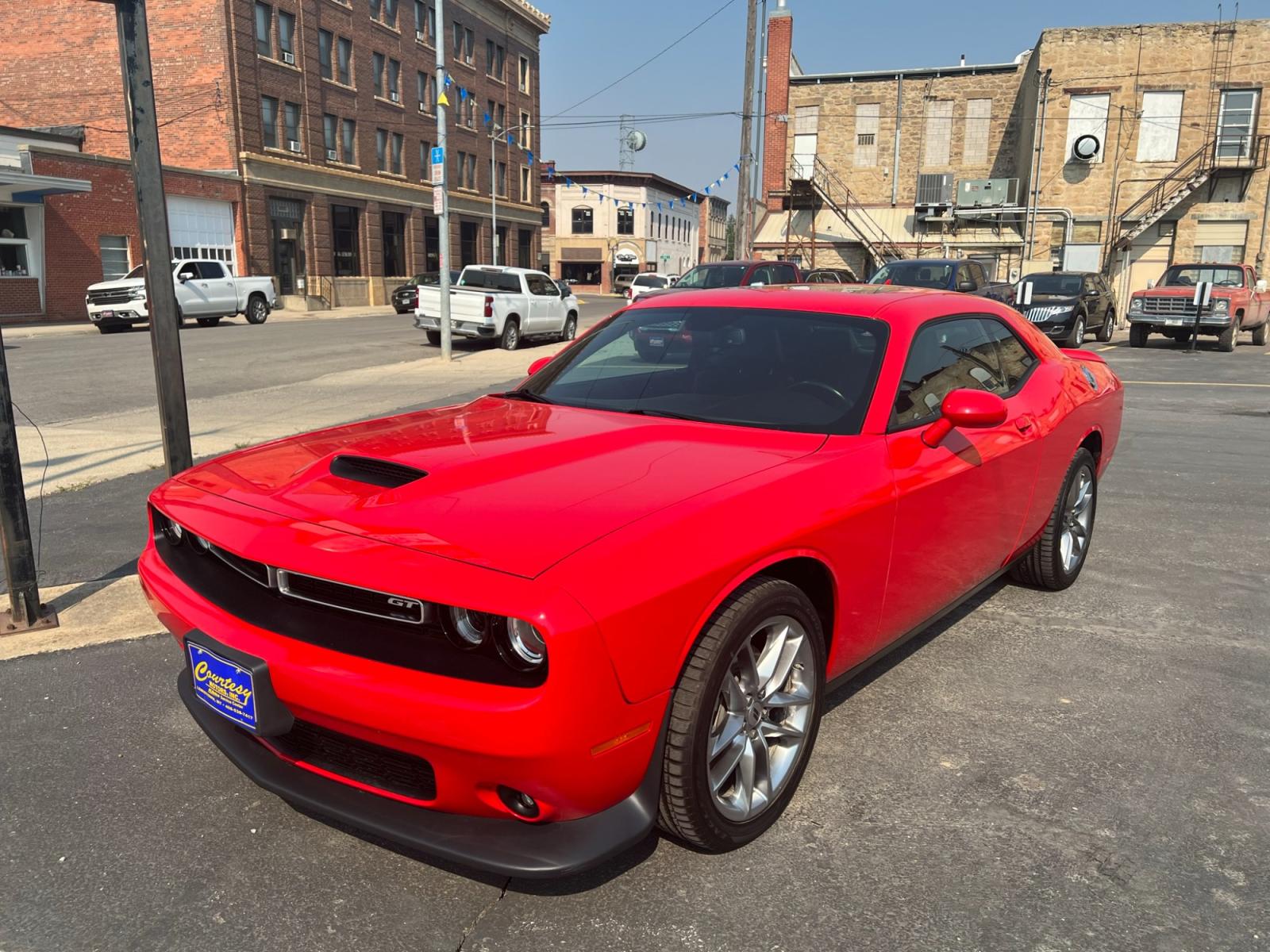 2021 Red /Black Dodge Challenger GT AWD (2C3CDZKG1MH) with an 3.6L V6 DOHC 24V engine, 8A transmission, located at 116 5th Avenue South, Lewistown, MT, 59457, 47.063877, -109.427879 - Experience pure driving excitement with the 2021 Dodge Challenger GT AWD. Dominate the road with its fierce V6 engine, delivering an exhilarating performance that will leave you breathless. Feel the rush as you seamlessly grip the pavement with the advanced all-wheel-drive system, ensuring control a - Photo #0