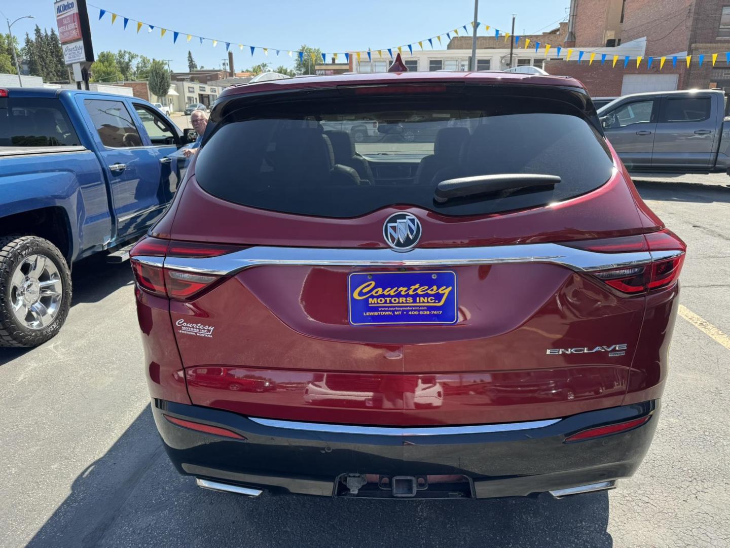 2019 Maroon /Cream Buick Enclave Premium AWD (5GAEVBKW5KJ) with an 3.6L V6 DOHC 24V engine, 9A transmission, located at 116 5th Avenue South, Lewistown, MT, 59457, 47.063877, -109.427879 - Photo#3