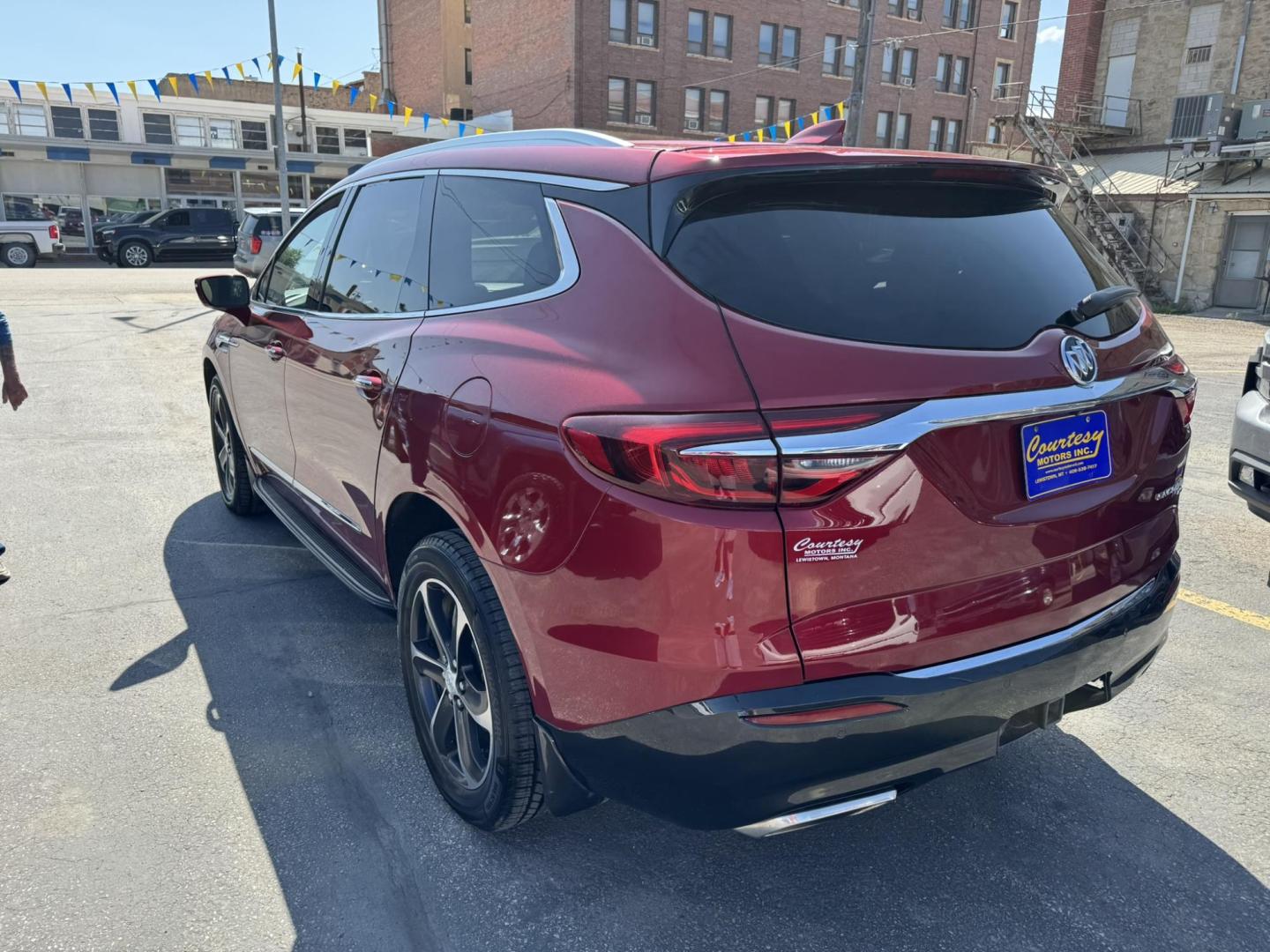 2019 Maroon /Cream Buick Enclave Premium AWD (5GAEVBKW5KJ) with an 3.6L V6 DOHC 24V engine, 9A transmission, located at 116 5th Avenue South, Lewistown, MT, 59457, 47.063877, -109.427879 - Photo#4