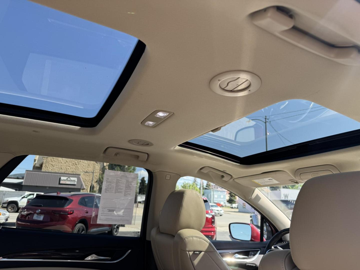 2019 Maroon /Cream Buick Enclave Premium AWD (5GAEVBKW5KJ) with an 3.6L V6 DOHC 24V engine, 9A transmission, located at 116 5th Avenue South, Lewistown, MT, 59457, 47.063877, -109.427879 - Photo#9