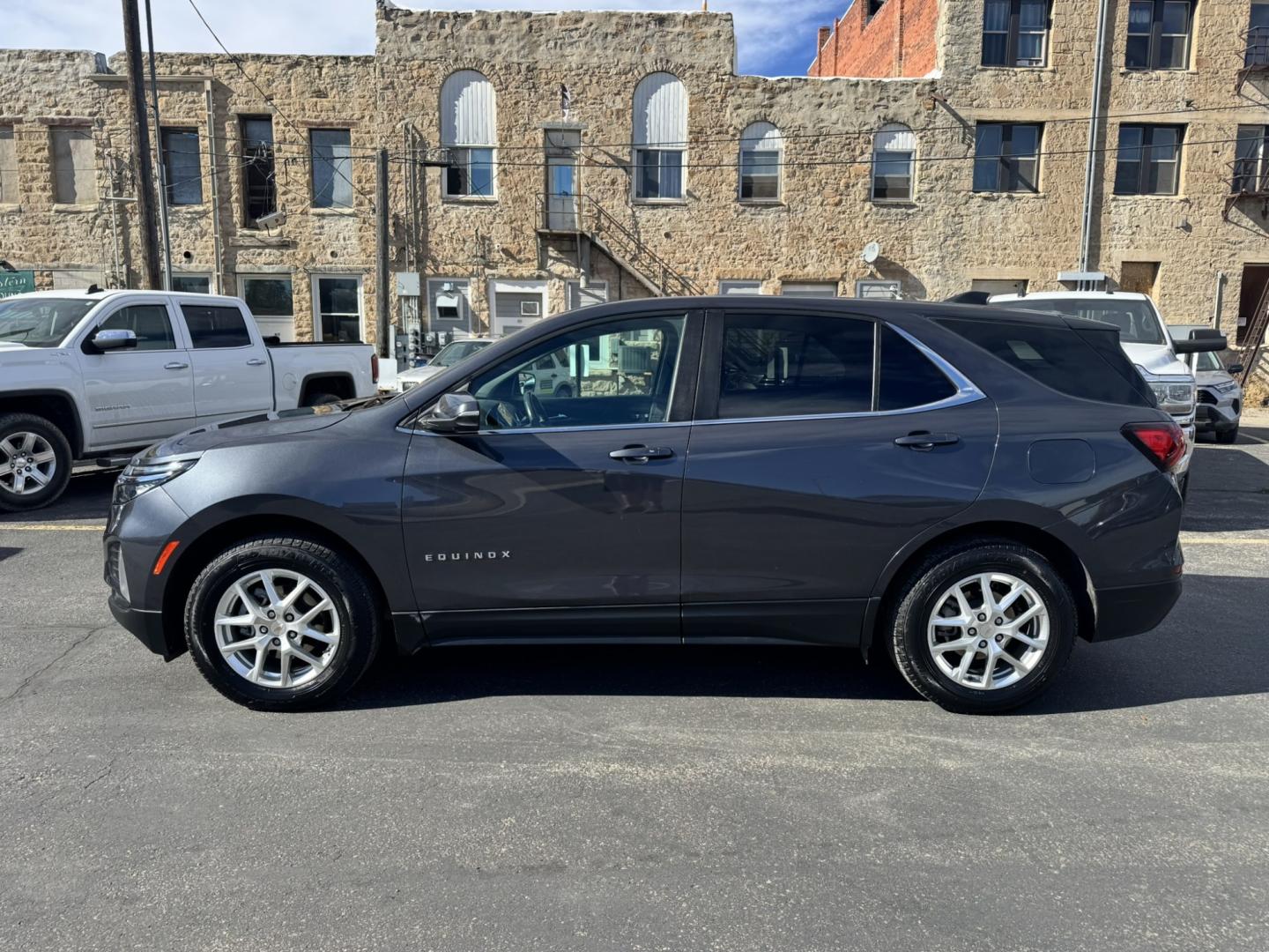 2022 Grey /Charcoal Chevrolet Equinox LT AWD (3GNAXUEV8NS) with an 1.5L L4 DOHC 16V TURBO engine, 6A transmission, located at 116 5th Avenue South, Lewistown, MT, 59457, 47.063877, -109.427879 - For Sale: 2022 Chevrolet Equinox LT AWD – Clean, reliable, and packed with comfort and safety. This all-wheel drive Equinox is equipped with a heated steering wheel and heated front seats, making it perfect for year-round driving comfort. The included safety package offers advanced driver assistan- Photo#5
