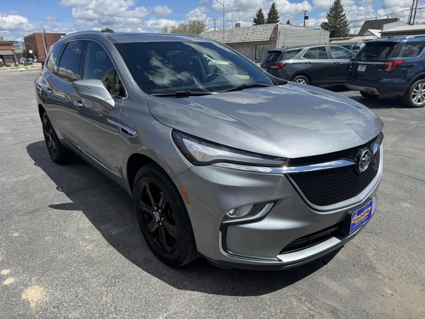 2023 Grey /Grey Buick Enclave Essence AWD (5GAEVAKW8PJ) with an 3.6L V6 DOHC 24V engine, 9A transmission, located at 116 5th Avenue South, Lewistown, MT, 59457, 47.063877, -109.427879 - For sale: 2023 Buick Enclave Essence AWD — a perfect blend of luxury, performance, and practicality. This premium midsize SUV offers a smooth, quiet ride with confident all-wheel drive handling, ideal for all seasons. Powered by a robust 3.6L V6 engine, it delivers strong performance while maintai - Photo#0