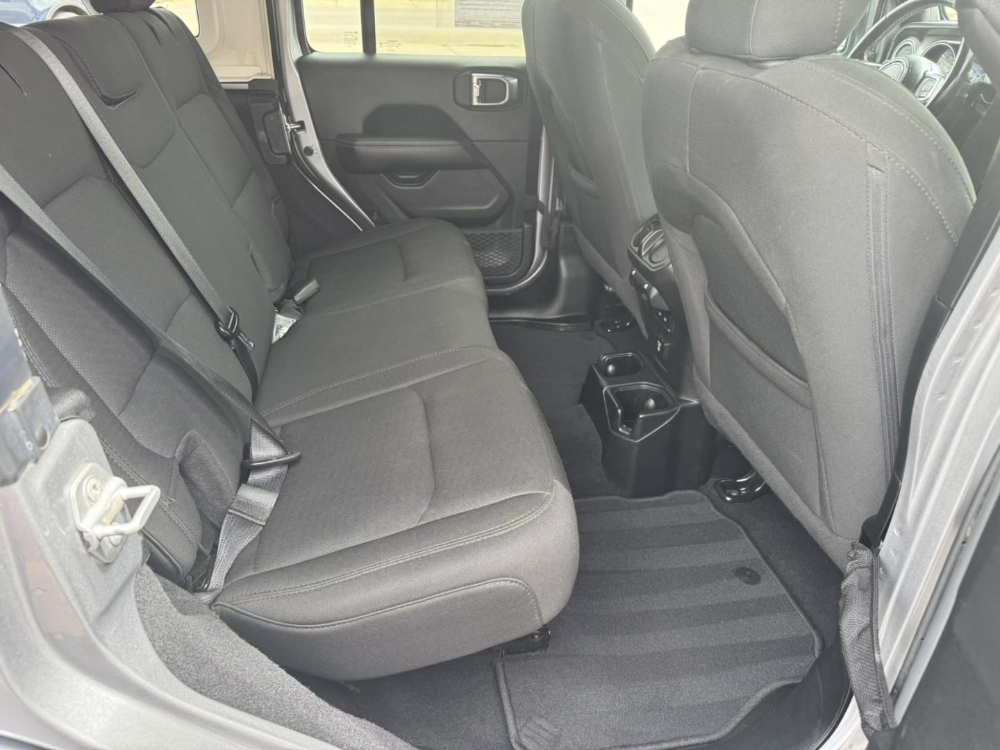 2021 Silver /Charcoal Jeep Wrangler Unlimited Sahara (1C4HJXEN3MW) with an 2.0L L4 DOHC 16V TURBO engine, 8A transmission, located at 116 5th Avenue South, Lewistown, MT, 59457, 47.063877, -109.427879 - Available now: 2021 Jeep Wrangler Sahara — a perfect blend of rugged capability and refined comfort. Powered by Jeep’s 2.0L Turbocharged engine, this two-door SUV delivers impressive torque and efficiency while maintaining the legendary off-road performance Jeep is known for. The Sahara trim add - Photo#8