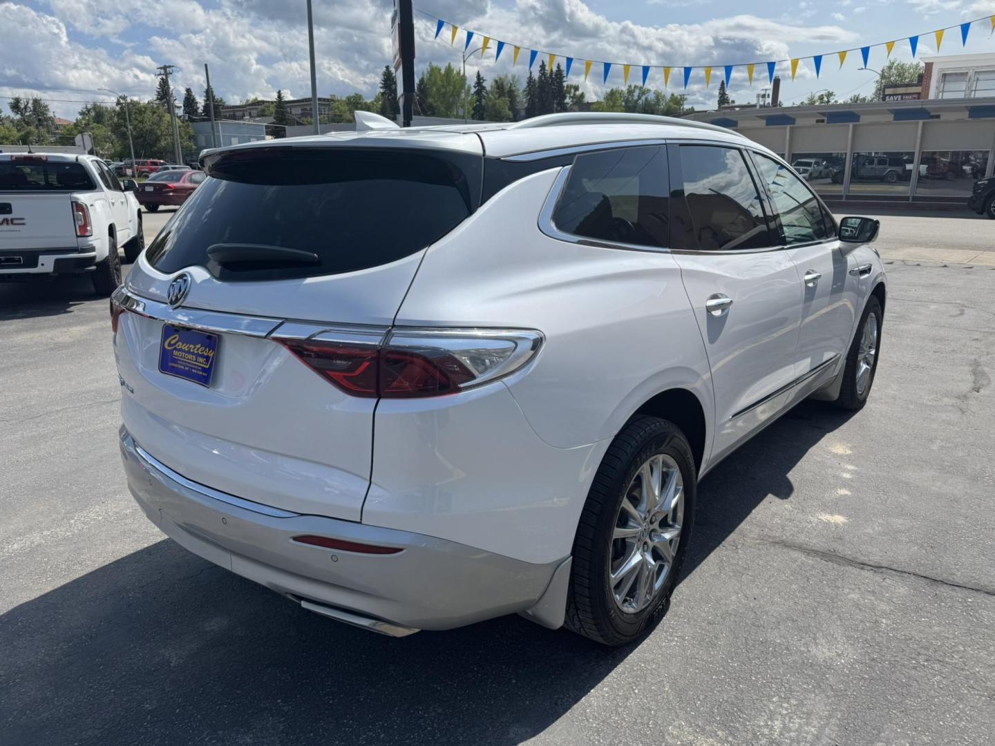 2023 WHITE /Cream Buick Enclave Premium AWD (5GAEVBKW6PJ) with an 3.6L V6 DOHC 24V engine, 9A transmission, located at 116 5th Avenue South, Lewistown, MT, 59457, 47.063877, -109.427879 - 2023 Buick Enclave Premium AWD Refined luxury meets everyday versatility in this 2023 Buick Enclave Premium AWD. With sleek styling, premium materials, and a smooth, confident ride, this full-size SUV is built to elevate your family’s driving experience. Equipped with All-Wheel Drive for enhance - Photo#2