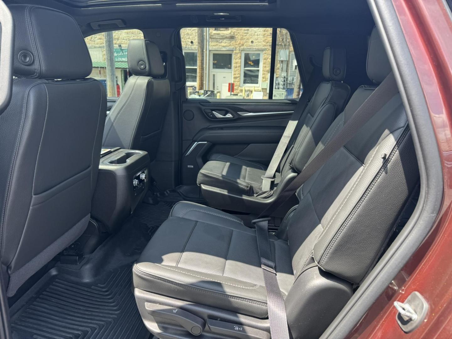 2022 Dark Bronze /Black GMC Yukon Denali 4WD (1GKS2DKL0NR) with an 6.2L V8 OHV 16V engine, 10A transmission, located at 116 5th Avenue South, Lewistown, MT, 59457, 47.063877, -109.427879 - For sale is a 2022 GMC Yukon Denali 4WD powered by the legendary 6.2L V8 engine paired with a 10-speed automatic transmission. This full-size SUV delivers 420 horsepower and 460 lb-ft of torque, offering impressive towing capability and smooth, confident performance in all driving conditions. The D - Photo#8