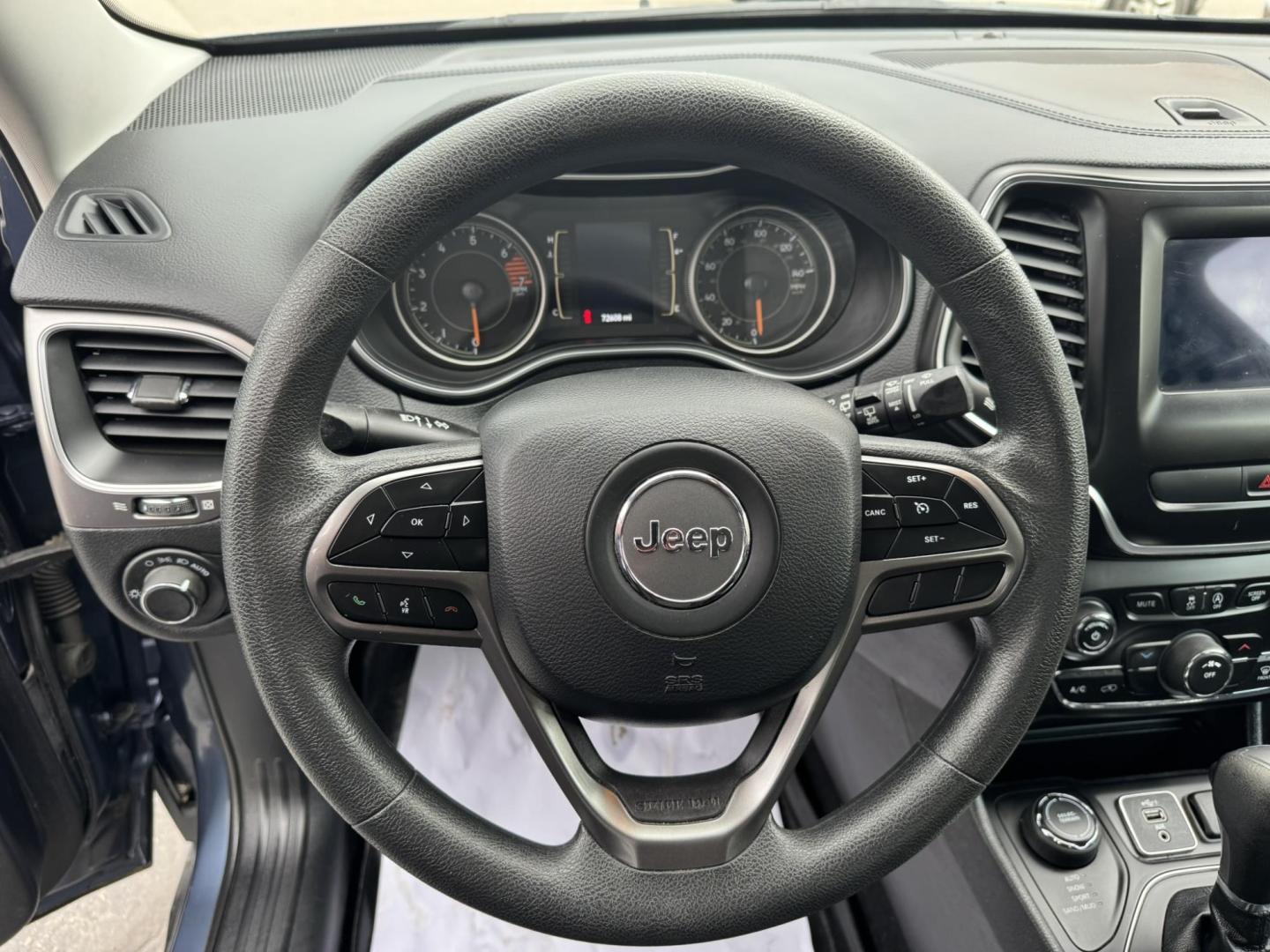2020 BLUE /Grey Jeep Cherokee Latitude 4WD (1C4PJMCB4LD) with an 2.4L L4 DOHC 16V engine, 9A transmission, located at 116 5th Avenue South, Lewistown, MT, 59457, 47.063877, -109.427879 - Photo#11