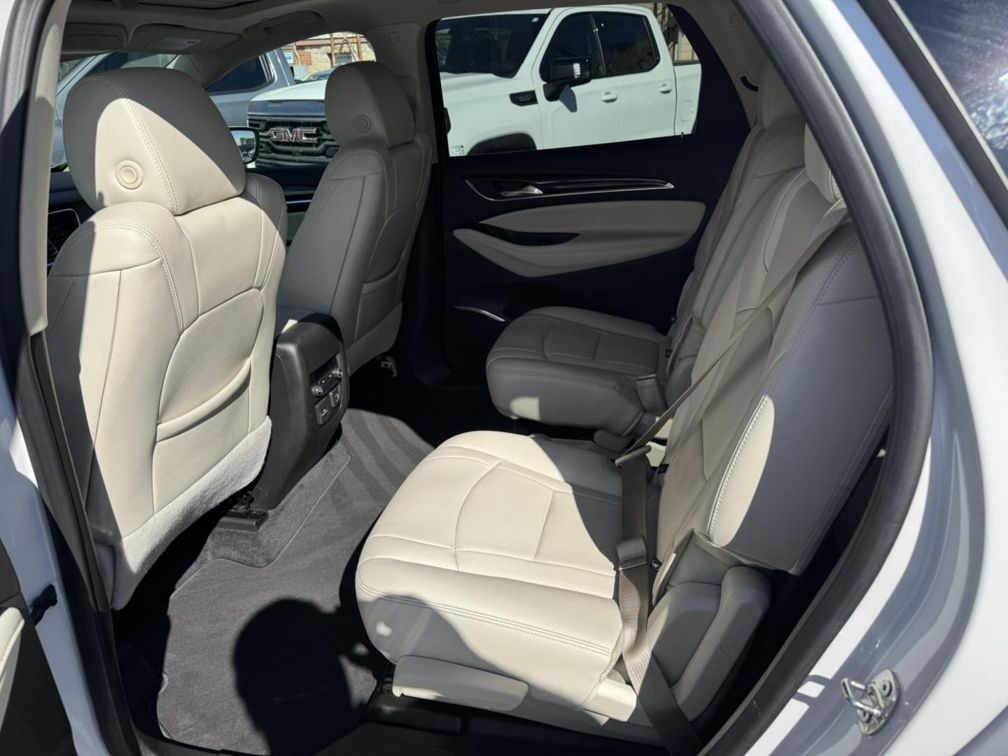 2023 WHITE /BEIGE Buick Enclave Essence AWD (5GAEVAKW1PJ) with an 3.6L V6 DOHC 24V engine, 9A transmission, located at 116 5th Avenue South, Lewistown, MT, 59457, 47.063877, -109.427879 - 2023 Buick Enclave Essence AWD – Rare Tan Leather – Low Miles, High Comfort This 2023 Buick Enclave Essence AWD is the perfect blend of style, space, and smooth performance — and it comes with one of the most sought-after interior options: beautiful, hard-to-find tan leather. If you’re look - Photo#13