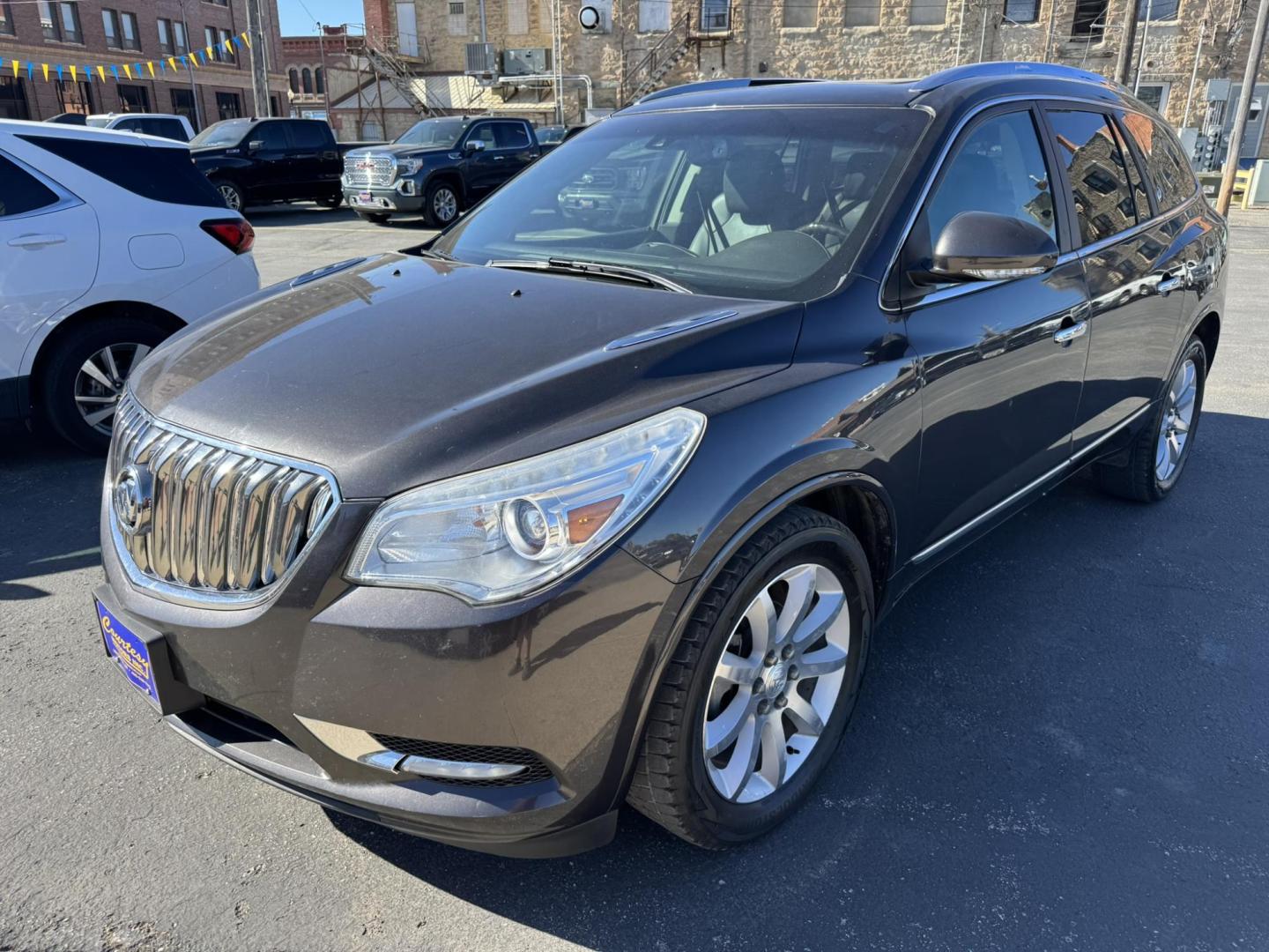 2016 Charcoal /Black Buick Enclave Premium AWD (5GAKVCKD9GJ) with an 3.6L V6 DOHC 24V engine, 6A transmission, located at 116 5th Avenue South, Lewistown, MT, 59457, 47.063877, -109.427879 - Ride in comfort and style with this 2016 Buick Enclave Premium AWD, a spacious SUV designed for families and drivers who want luxury without compromise. With its bold exterior, quiet cabin, and advanced features, the Enclave delivers the perfect balance of elegance and practicality. The Premium tri - Photo#6