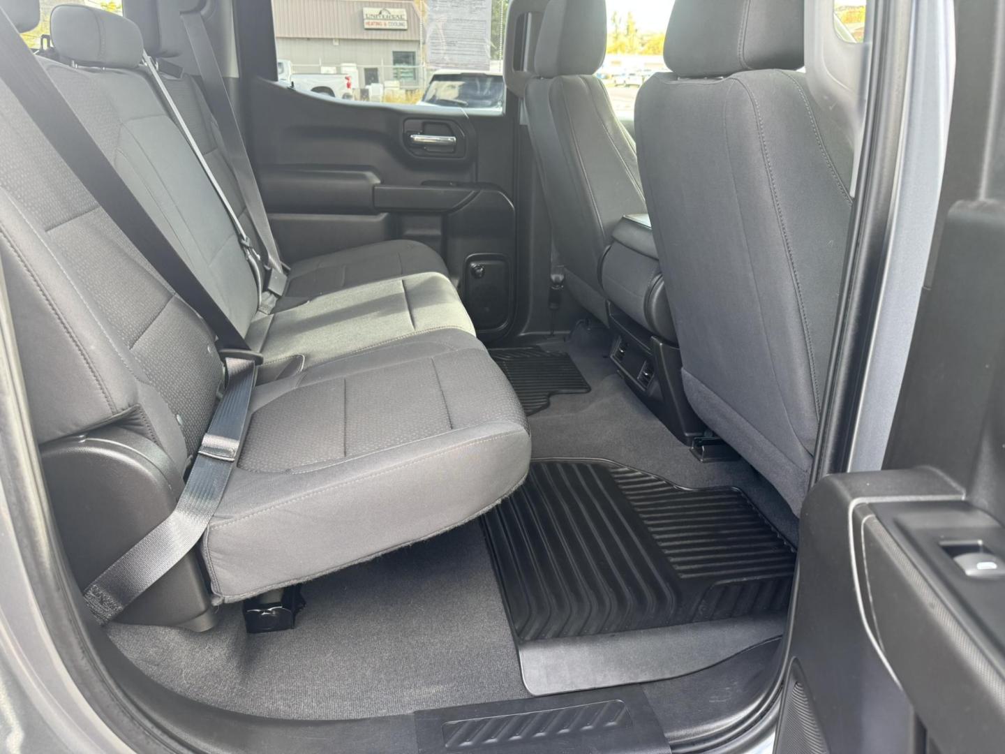 2021 Grey /Black Chevrolet Silverado 1500 Custom Trail Boss Crew Cab Short Box 4WD (1GCPYCEF8MZ) with an 5.3L V8 OHV 16V engine, 6A transmission, located at 116 5th Avenue South, Lewistown, MT, 59457, 47.063877, -109.427879 - 2021 Chevrolet Silverado 1500 Custom Trail Boss 4WD – Lifted from the Factory and Ready to Roll! Built for adventure, this 2021 Silverado Custom Trail Boss brings rugged style and off-road performance straight from the factory. Powered by a 5.3L V8 and paired with a true 4WD system, it features - Photo#9