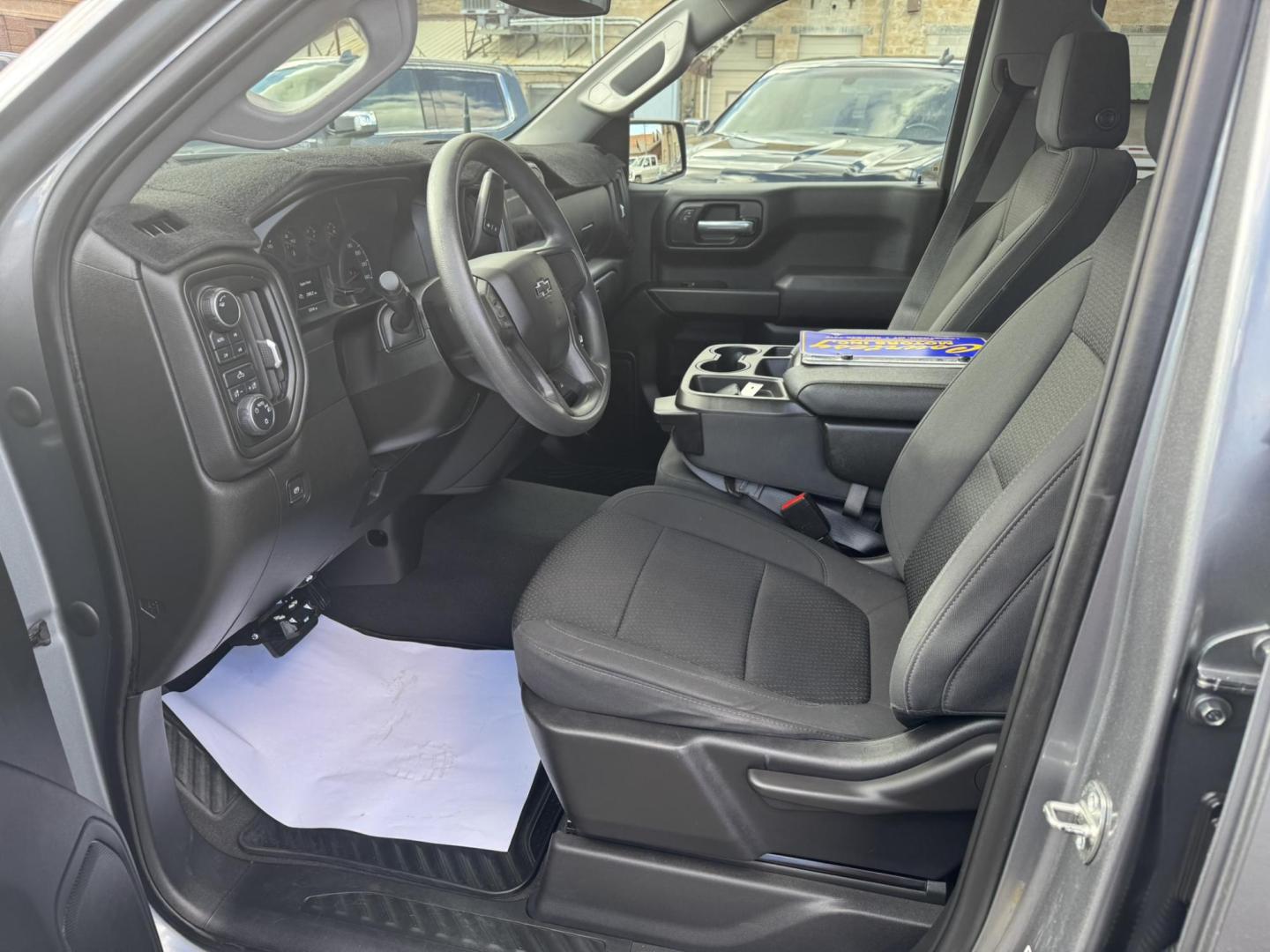 2021 Grey /Black Chevrolet Silverado 1500 Custom Trail Boss Crew Cab Short Box 4WD (1GCPYCEF8MZ) with an 5.3L V8 OHV 16V engine, 6A transmission, located at 116 5th Avenue South, Lewistown, MT, 59457, 47.063877, -109.427879 - 2021 Chevrolet Silverado 1500 Custom Trail Boss 4WD – Lifted from the Factory and Ready to Roll! Built for adventure, this 2021 Silverado Custom Trail Boss brings rugged style and off-road performance straight from the factory. Powered by a 5.3L V8 and paired with a true 4WD system, it features - Photo#11