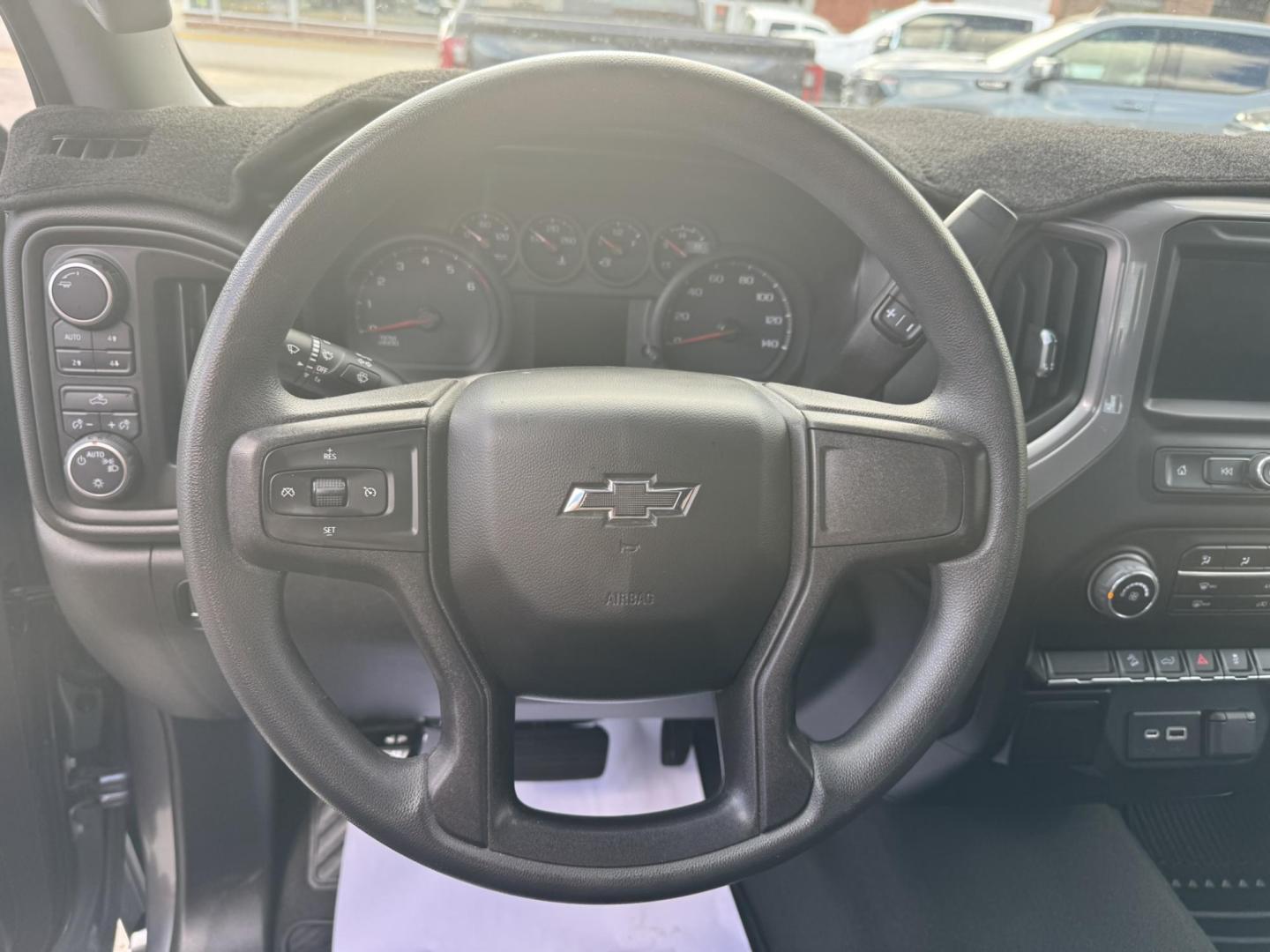 2021 Grey /Black Chevrolet Silverado 1500 Custom Trail Boss Crew Cab Short Box 4WD (1GCPYCEF8MZ) with an 5.3L V8 OHV 16V engine, 6A transmission, located at 116 5th Avenue South, Lewistown, MT, 59457, 47.063877, -109.427879 - 2021 Chevrolet Silverado 1500 Custom Trail Boss 4WD – Lifted from the Factory and Ready to Roll! Built for adventure, this 2021 Silverado Custom Trail Boss brings rugged style and off-road performance straight from the factory. Powered by a 5.3L V8 and paired with a true 4WD system, it features - Photo#13