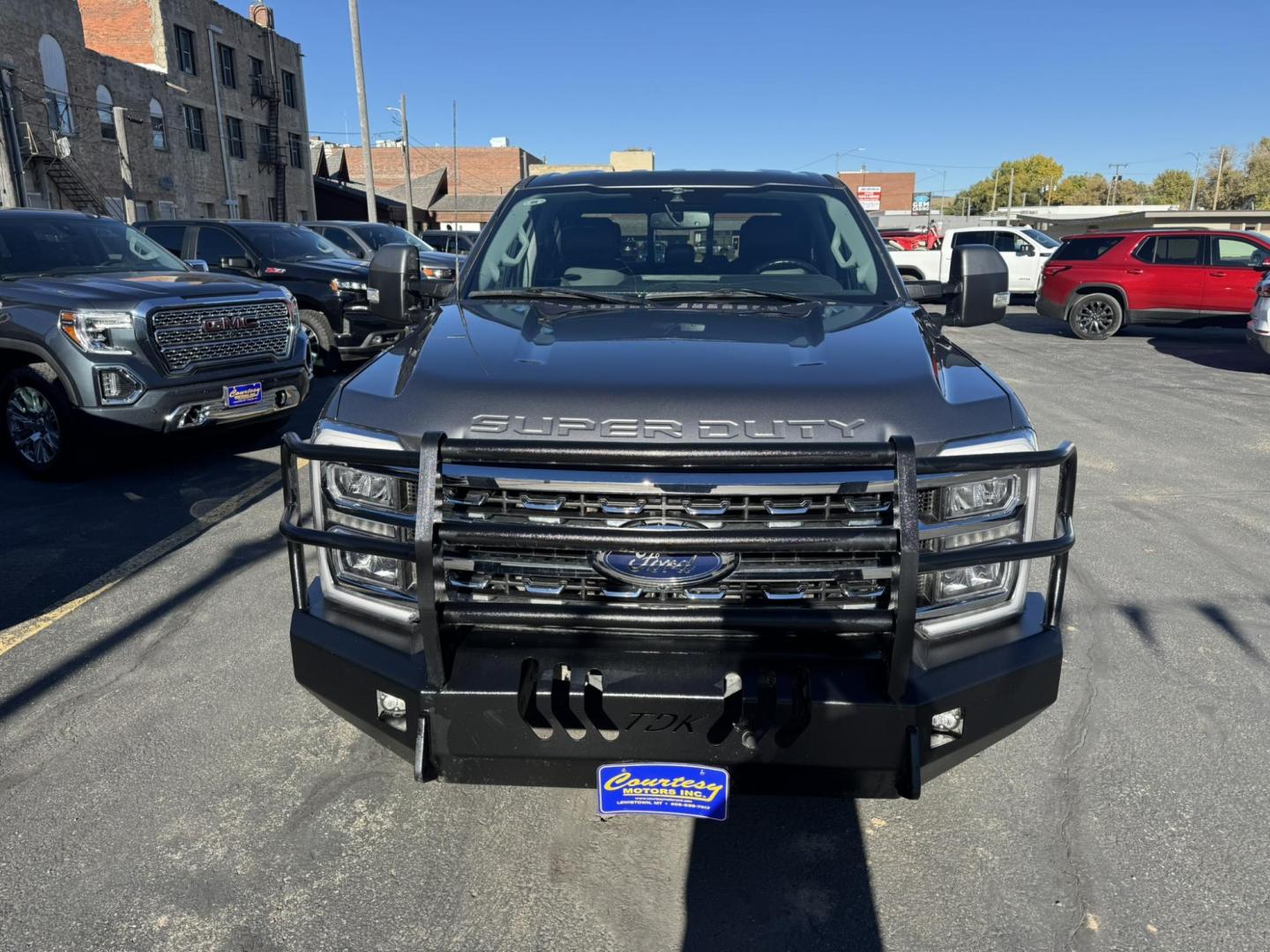 2023 Grey /Black Ford F-350 SD Lariat Crew Cab Long Bed 4WD (1FT8W3BN0PE) with an 7.3L V8 OHV 16V engine, 6A transmission, located at 116 5th Avenue South, Lewistown, MT, 59457, 47.063877, -109.427879 - Photo#8