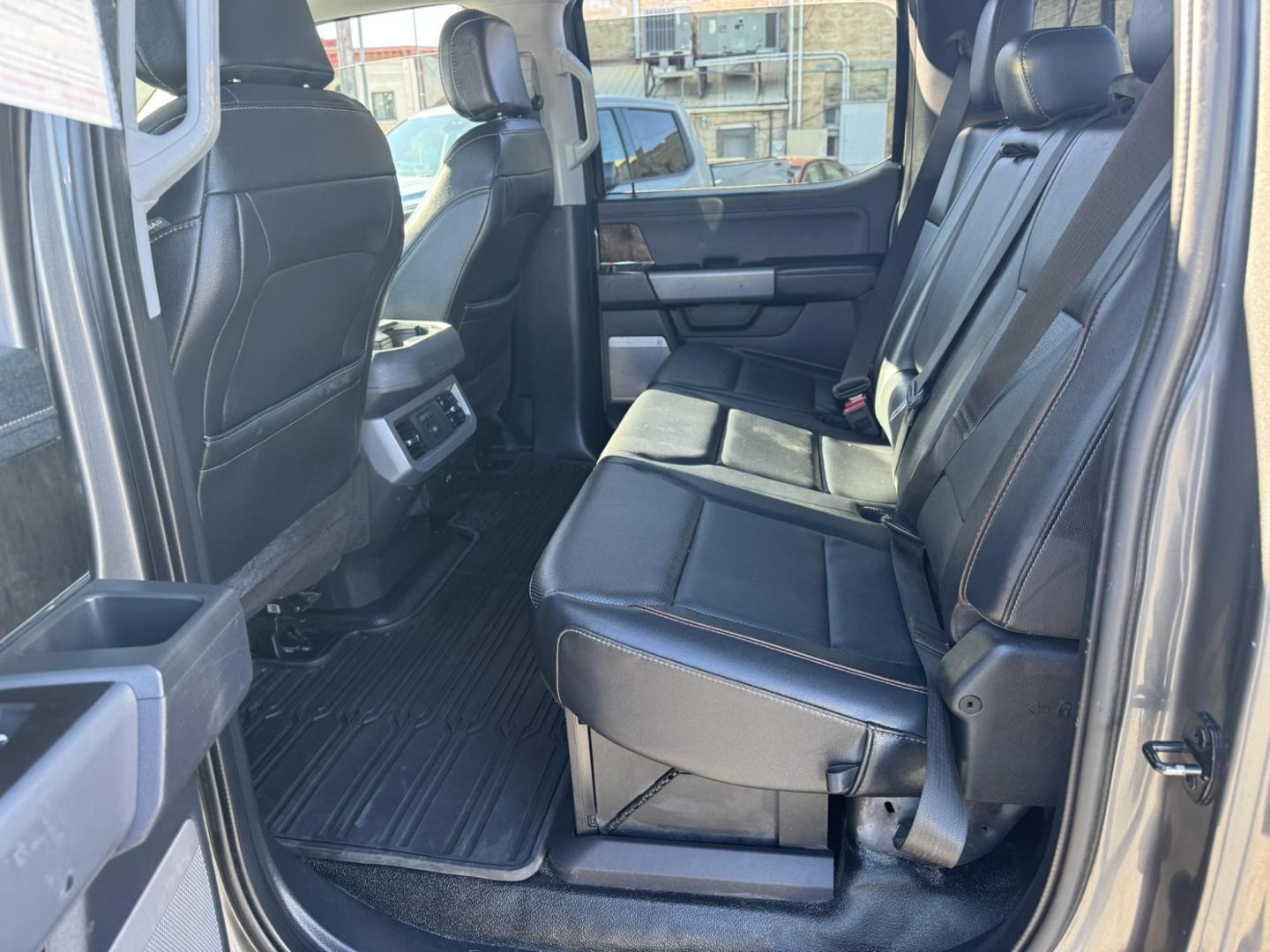 2023 Grey /Black Ford F-350 SD Lariat Crew Cab Long Bed 4WD (1FT8W3BN0PE) with an 7.3L V8 OHV 16V engine, 6A transmission, located at 116 5th Avenue South, Lewistown, MT, 59457, 47.063877, -109.427879 - Photo#13