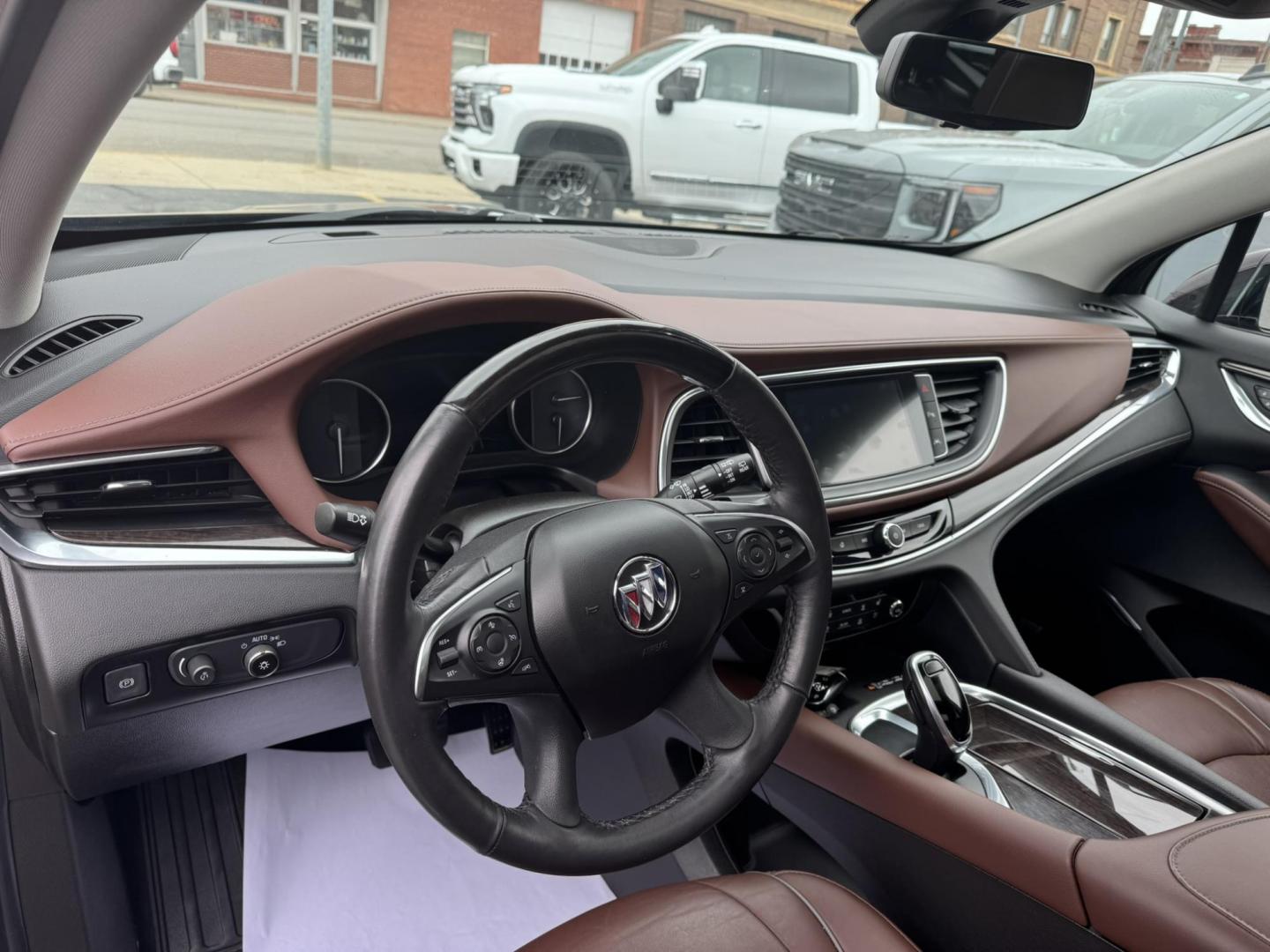 2021 Maroon /Brown Buick Enclave Avenir AWD (5GAEVCKWXMJ) with an 3.6L V6 DOHC 24V engine, 9A transmission, located at 116 5th Avenue South, Lewistown, MT, 59457, 47.063877, -109.427879 - Experience premium comfort and style in this 2021 Buick Enclave Avenir AWD — Buick’s flagship SUV that blends first-class luxury with confident performance. This one delivers everything you’d expect from the Avenir line: a beautifully refined interior with quilted leather seating, woodgrain tr - Photo#19