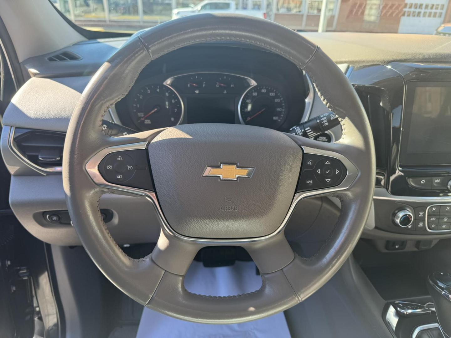 2019 Grey /Grey Chevrolet Traverse LT Cloth AWD (1GNEVGKW2KJ) with an 3.6L V6 DOHC 24V engine, 9A transmission, located at 116 5th Avenue South, Lewistown, MT, 59457, 47.063877, -109.427879 - Photo#13