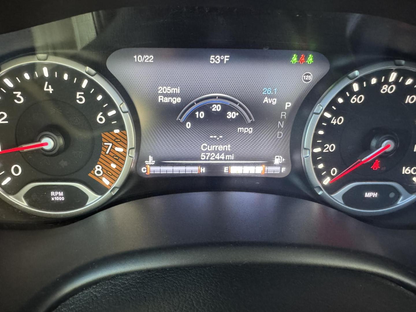 2019 WHITE /Black Jeep Renegade Trailhawk 4WD (ZACNJBC11KP) with an 2.4L L4 DOHC 16V TURBO engine, 9A transmission, located at 116 5th Avenue South, Lewistown, MT, 59457, 47.063877, -109.427879 - Photo#15