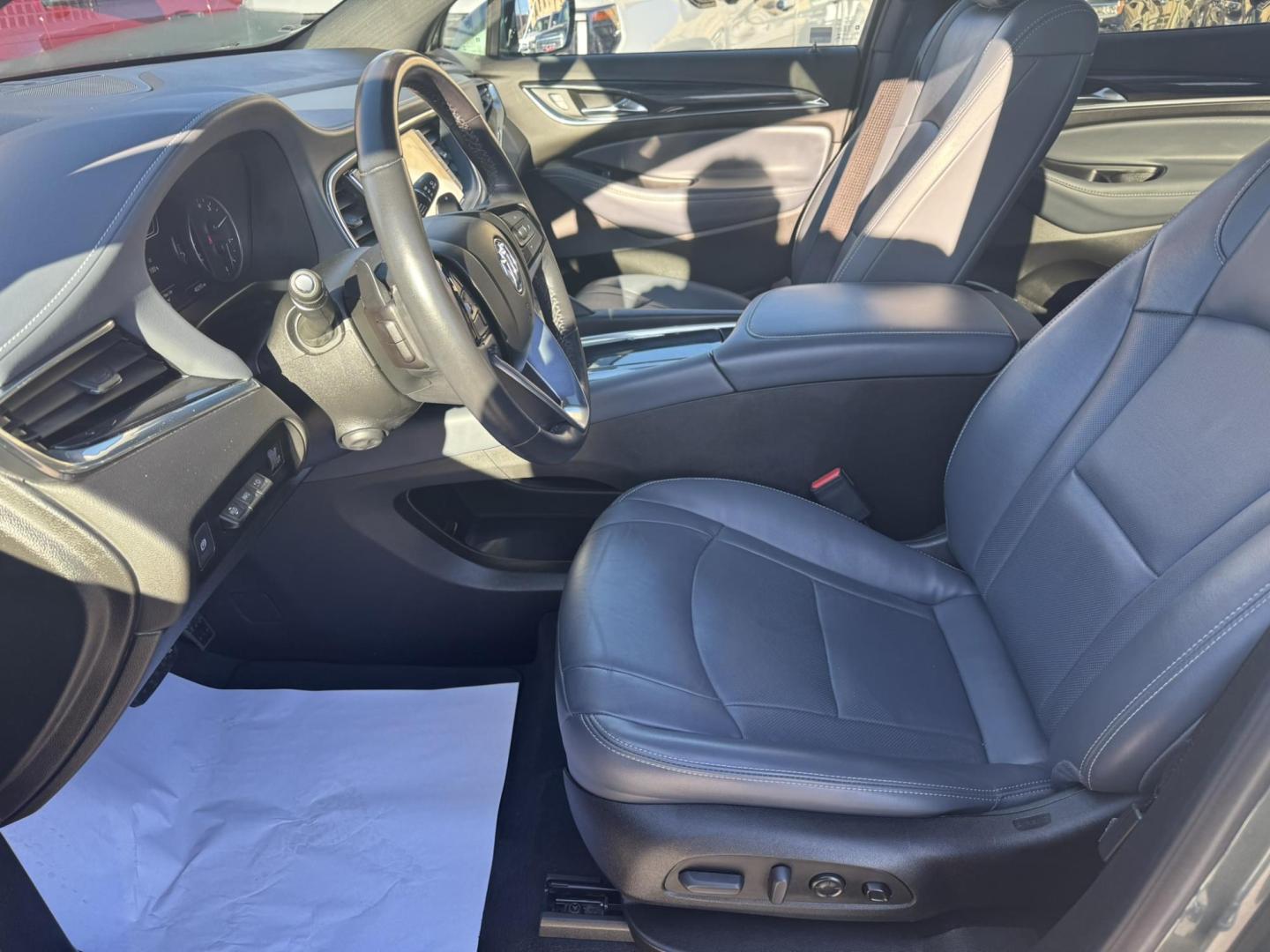 2023 Green /Grey Buick Enclave Premium AWD (5GAEVBKWXPJ) with an 3.6L V6 DOHC 24V engine, 9A transmission, located at 116 5th Avenue South, Lewistown, MT, 59457, 47.063877, -109.427879 - **2023 Buick Enclave Premium AWD** — GM Lease Return, Clean One-Owner Car ax. This Enclave delivers that quiet, upscale ride Buick is known for, with room for the whole family and all the comfort features you expect in the Premium trim. Leather seating, heated and cooled front seats, heated second - Photo#18