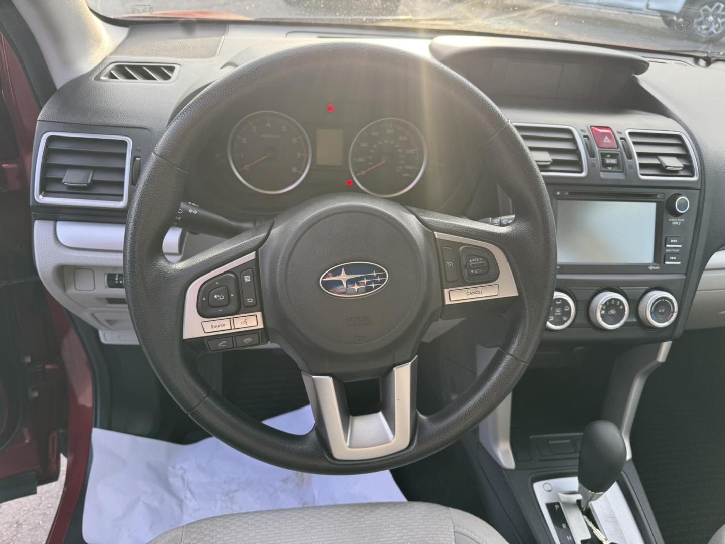 2017 Maroon /Grey Subaru Forester 2.5i Premium PZEV CVT (JF2SJABCXHH) with an 2.5L H4 SOHC 16V engine, CVT transmission, located at 116 5th Avenue South, Lewistown, MT, 59457, 47.063877, -109.427879 - Clean One Owner Car Fax, local trade! - Photo#9