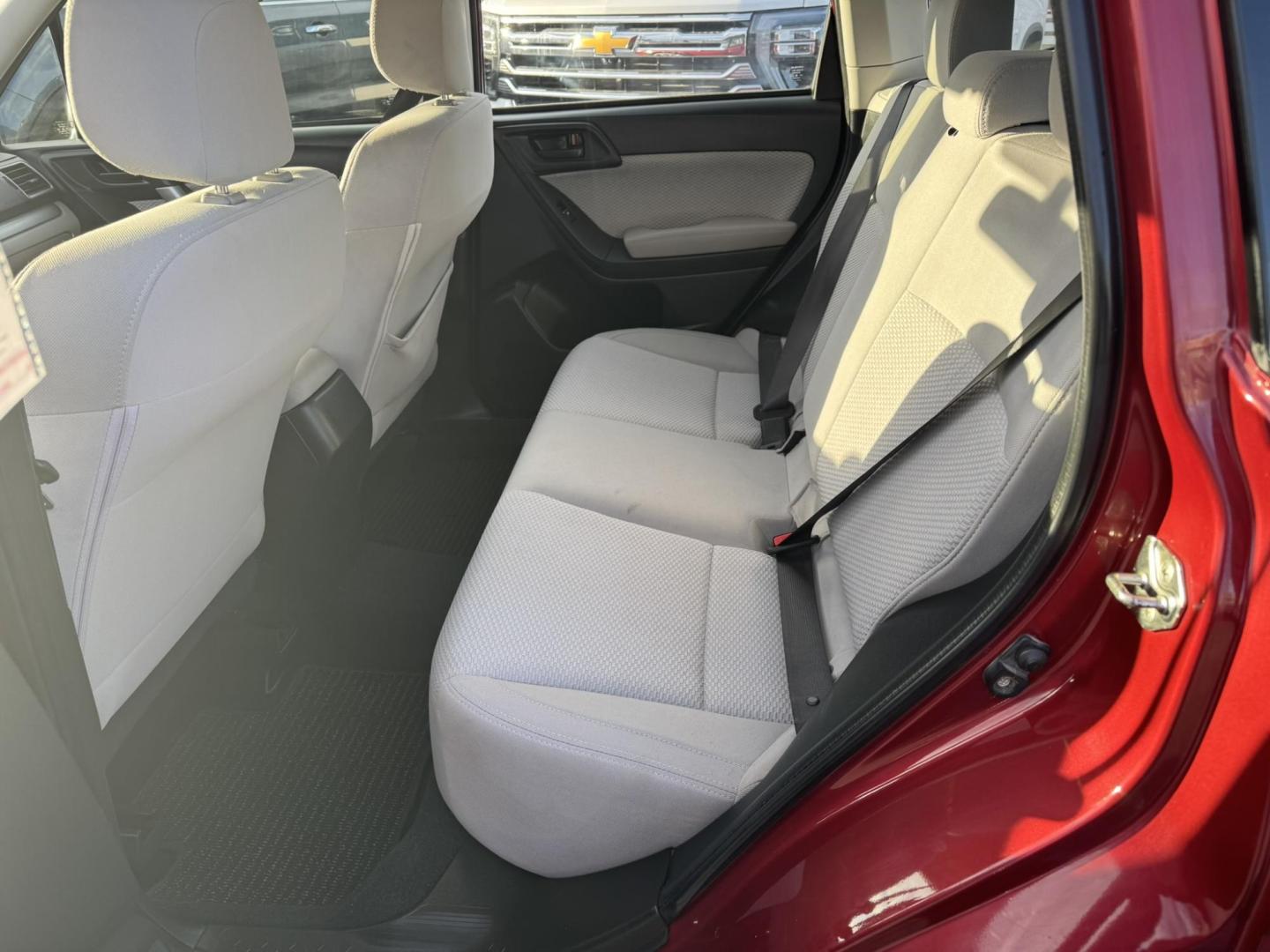 2017 Maroon /Grey Subaru Forester 2.5i Premium PZEV CVT (JF2SJABCXHH) with an 2.5L H4 SOHC 16V engine, CVT transmission, located at 116 5th Avenue South, Lewistown, MT, 59457, 47.063877, -109.427879 - Clean One Owner Car Fax, local trade! - Photo#11