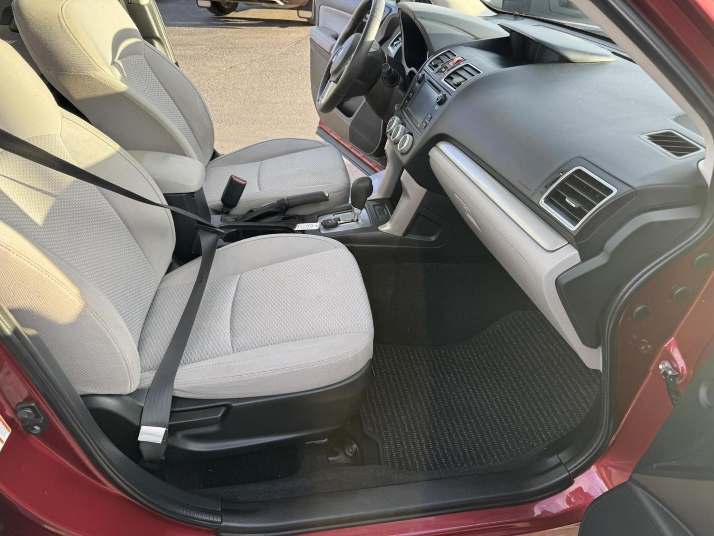 2017 Maroon /Grey Subaru Forester 2.5i Premium PZEV CVT (JF2SJABCXHH) with an 2.5L H4 SOHC 16V engine, CVT transmission, located at 116 5th Avenue South, Lewistown, MT, 59457, 47.063877, -109.427879 - Clean One Owner Car Fax, local trade! - Photo#14