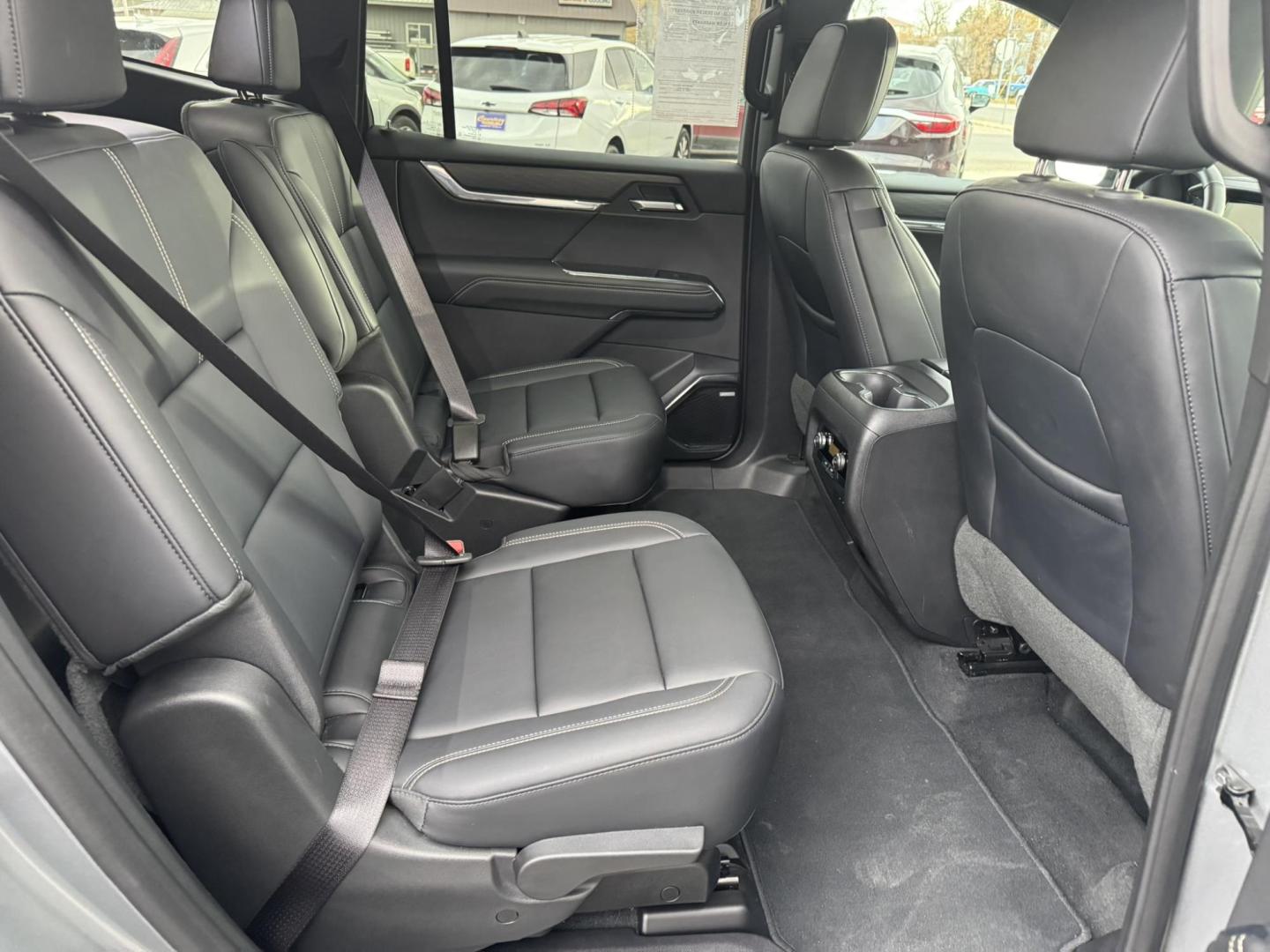 2024 Silver /Black GMC Acadia Elevation AWD (1GKENNKS0RJ) with an 2.5L L4 DOHC 16V engine, 9A transmission, located at 116 5th Avenue South, Lewistown, MT, 59457, 47.063877, -109.427879 - Just arrived — a 2024 GMC Acadia Elevation AWD, and it’s the right build. This one comes with the Elevation appearance package, a full leather interior, and the updated body style that looks sharp from every angle. You get confident AWD for winter, a smooth turbo powertrain, three-row seating, a - Photo#8