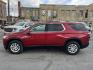 2018 Maroon /Grey Chevrolet Traverse LT Cloth AWD (1GNEVGKW4JJ) with an 3.6L V6 DOHC 24V engine, 9A transmission, located at 116 5th Avenue South, Lewistown, MT, 59457, 47.063877, -109.427879 - Nicely loaded local trade, economical AWD! - Photo#4