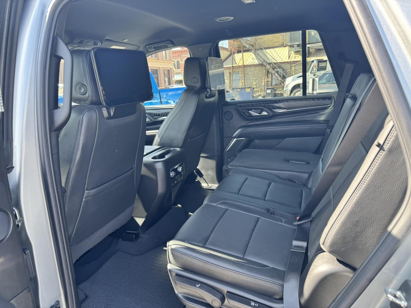 2023 Silver /Black GMC Yukon Denali 4WD (1GKS2DKL8PR) with an 6.2L V8 OHV 16V engine, 10A transmission, located at 116 5th Avenue South, Lewistown, MT, 59457, 47.063877, -109.427879 - 2023 GMC Yukon Denali — Super Cruise • Rear Entertainment • Loaded This 2023 Yukon Denali checks every box if you’re looking for luxury, space, and long-distance comfort. It’s powered by the smooth 6.2L V8 and finished in true Denali style with premium leather, advanced tech, and a quie- Photo#14