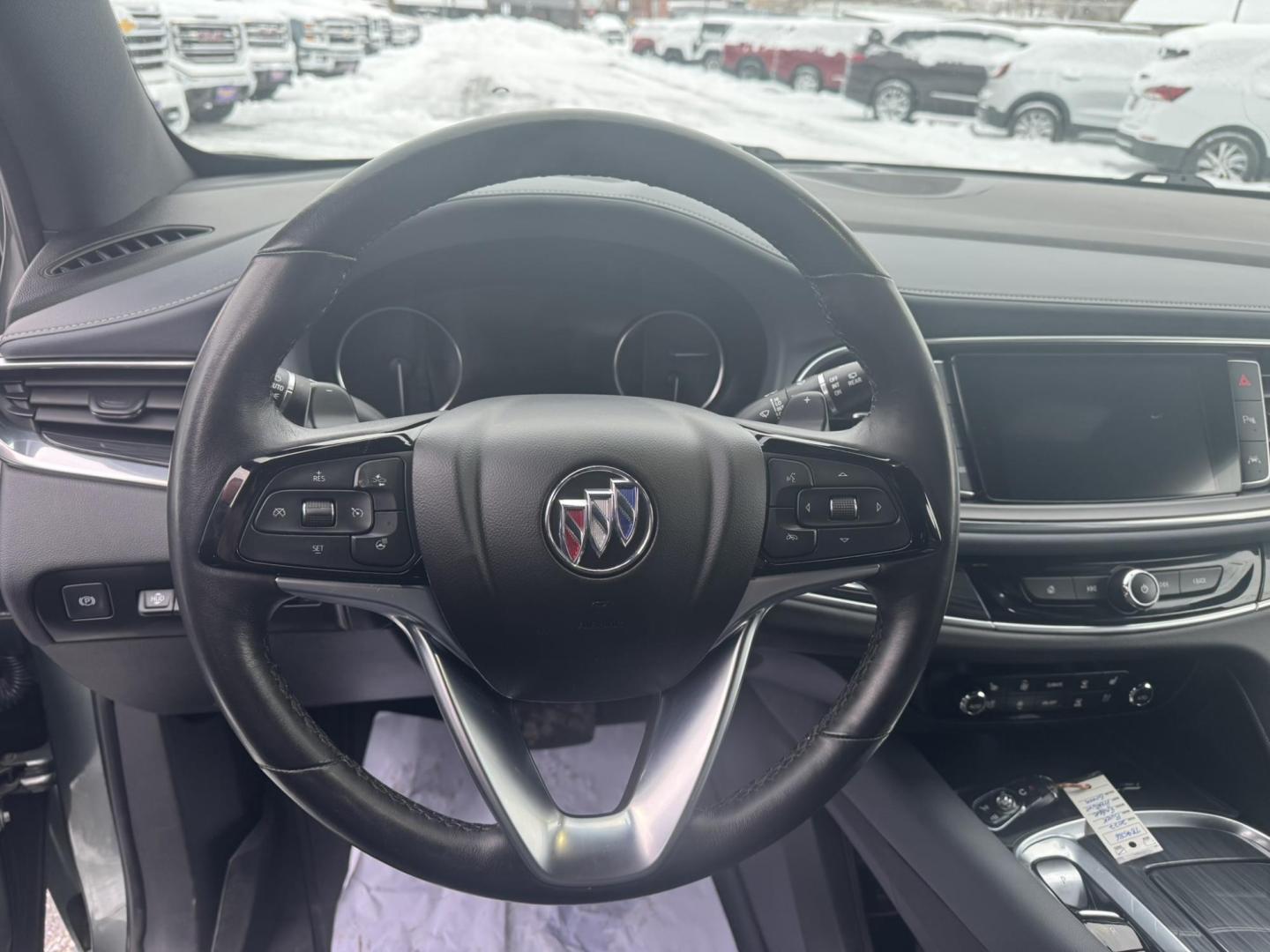 2022 Green /Grey Buick Enclave Premium AWD (5GAEVBKW6NJ) with an 3.6L V6 DOHC 24V engine, 9A transmission, located at 116 5th Avenue South, Lewistown, MT, 59457, 47.063877, -109.427879 - This 2022 Buick Enclave Premium AWD is the perfect mix of comfort, space, and confidence. Smooth-riding all-wheel drive makes it ideal year-round, while the Premium trim delivers the upscale feel Buick is known for. Leather seating, heated front seats, a power panoramic sunroof, and a quiet, refined - Photo#16