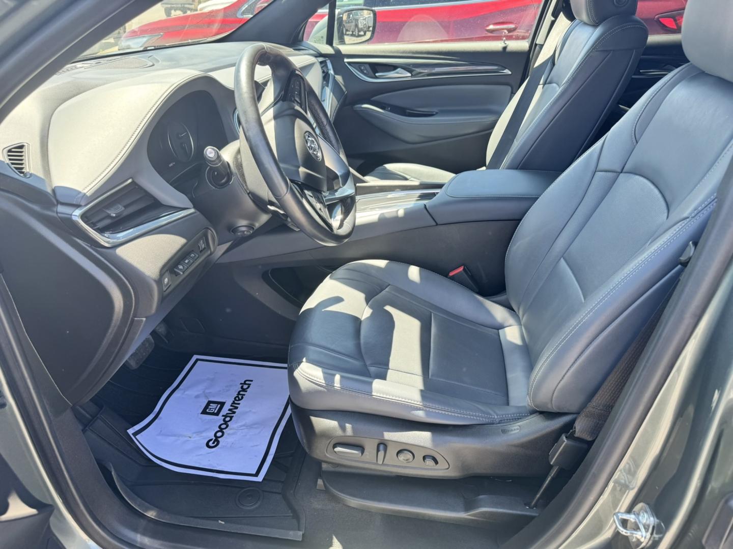 2022 Green /Grey Buick Enclave Premium AWD (5GAEVBKW6NJ) with an 3.6L V6 DOHC 24V engine, 9A transmission, located at 116 5th Avenue South, Lewistown, MT, 59457, 47.063877, -109.427879 - This 2022 Buick Enclave Premium AWD is the perfect mix of comfort, space, and confidence. Smooth-riding all-wheel drive makes it ideal year-round, while the Premium trim delivers the upscale feel Buick is known for. Leather seating, heated front seats, a power panoramic sunroof, and a quiet, refined- Photo#13