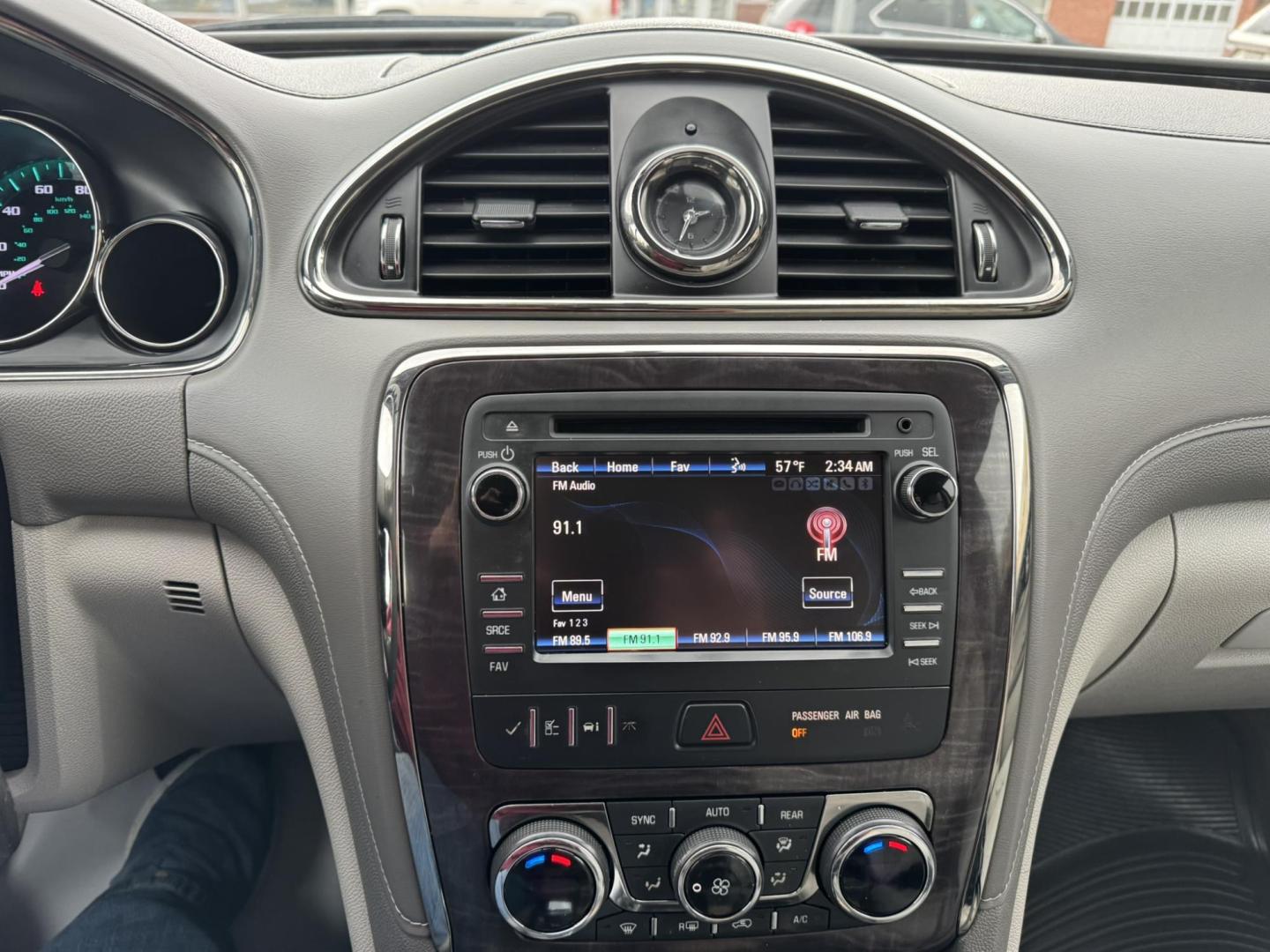 2015 Silver /Grey Buick Enclave Leather AWD (5GAKVBKD9FJ) with an 3.6L V6 DOHC 24V engine, 6-Speed Automatic Overdrive transmission, located at 116 5th Avenue South, Lewistown, MT, 59457, 47.063877, -109.427879 - Photo#18