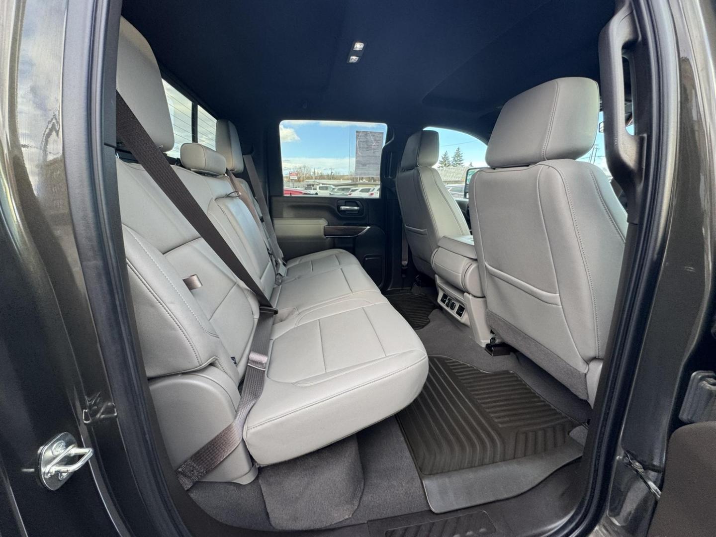 2022 Green /Grey Chevrolet Silverado 2500HD LT Crew Cab Standard Box 4WD (1GC4YNEY1NF) with an 6.6L V8 OHV 16V DIESEL engine, 6A transmission, located at 116 5th Avenue South, Lewistown, MT, 59457, 47.063877, -109.427879 - This 2022 Chevrolet Silverado 2500HD Crew Cab LT is built to work hard and ride right. Powered by the legendary Duramax diesel, it delivers serious towing capability with the smooth, confident pull diesel owners swear by. The Crew Cab gives you plenty of room for passengers, while the leather interi - Photo#7