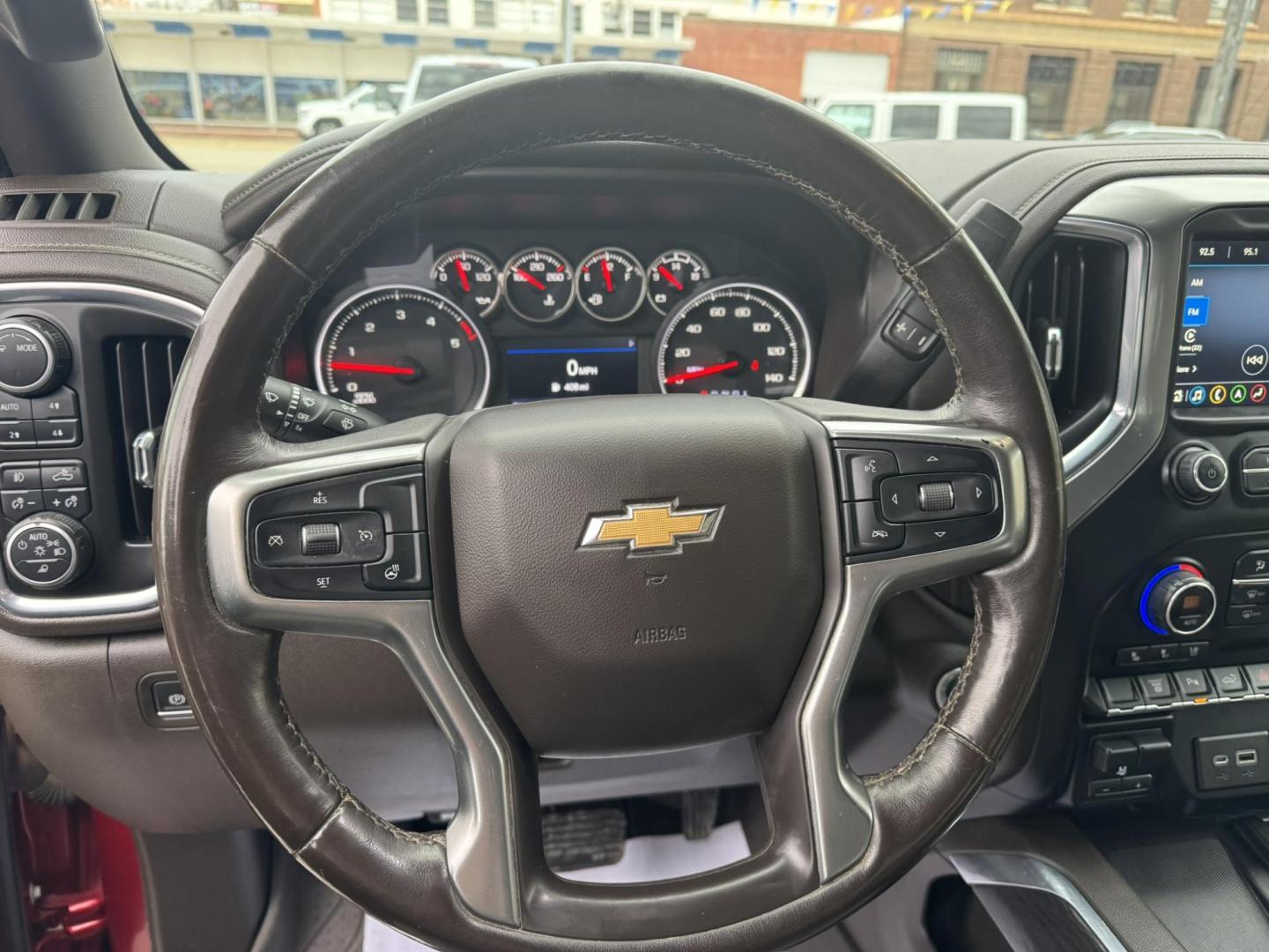 2021 Maroon /Grey Chevrolet Silverado 2500HD LTZ Crew Cab Standard Box 4WD (1GC4YPEY8MF) with an 6.6L V8 OHV 16V DIESEL engine, 6A transmission, located at 116 5th Avenue South, Lewistown, MT, 59457, 47.063877, -109.427879 - This 2021 Chevrolet Silverado 2500HD Crew Cab LTZ delivers heavy-duty capability with premium comfort. Powered by the proven Duramax diesel, it offers massive towing power and smooth, confident performance whether you’re working or traveling. The LTZ trim brings a well-appointed leather interior, - Photo#15