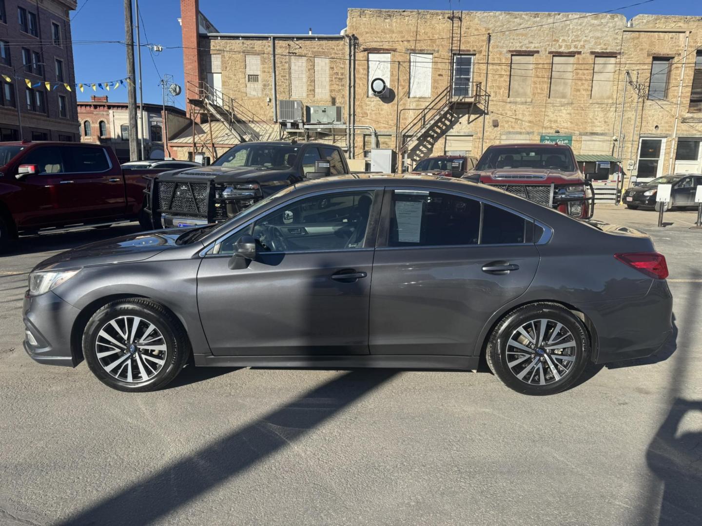 2018 Grey /Grey Subaru Legacy 2.5i Premium (4S3BNAF68J3) with an 2.5L H4 SOHC 16V engine, CVT transmission, located at 116 5th Avenue South, Lewistown, MT, 59457, 47.063877, -109.427879 - Photo#6