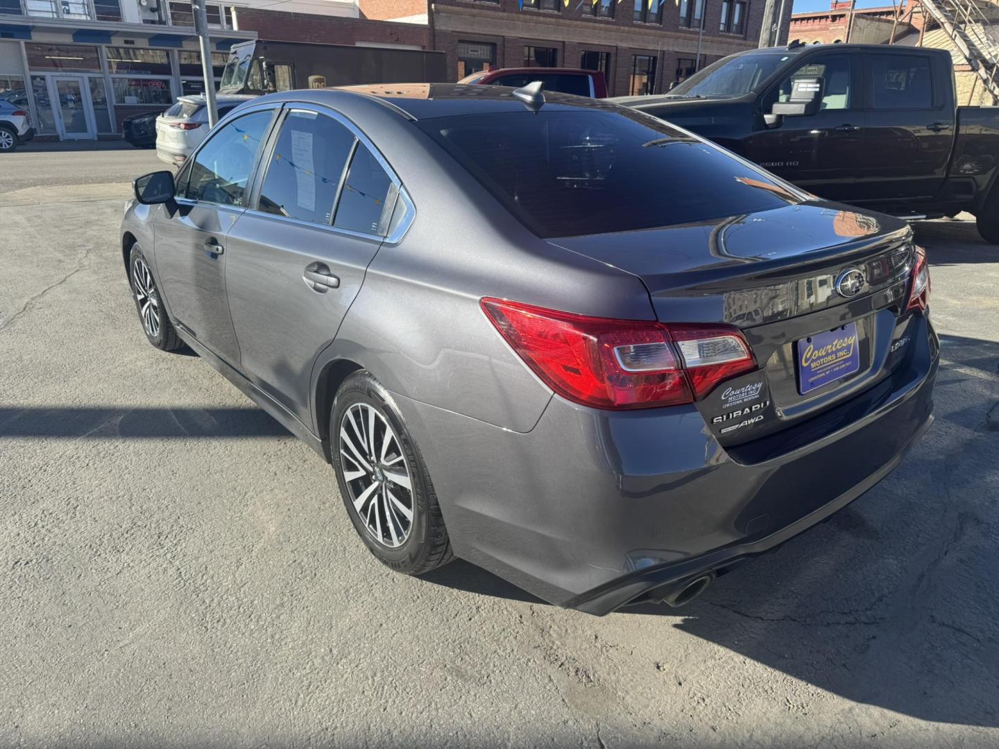 2018 Grey /Grey Subaru Legacy 2.5i Premium (4S3BNAF68J3) with an 2.5L H4 SOHC 16V engine, CVT transmission, located at 116 5th Avenue South, Lewistown, MT, 59457, 47.063877, -109.427879 - Photo#5