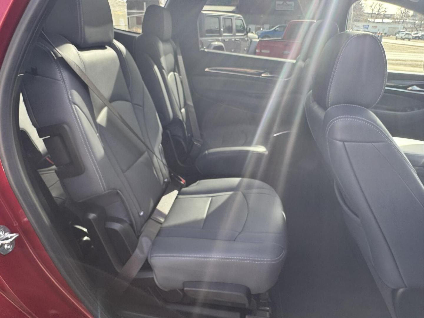 2024 Maroon /Grey Buick Enclave Premium AWD (5GAEVBKW2RJ) with an 3.6L V6 DOHC 24V engine, 9A transmission, located at 116 5th Avenue South, Lewistown, MT, 59457, 47.063877, -109.427879 - This 2024 Buick Enclave Premium AWD delivers a refined driving experience with the comfort, space, and confidence today’s SUV buyers want. Equipped with all-wheel drive, it offers excellent traction and stability for all seasons while maintaining a smooth, quiet ride. The Premium trim features a - Photo#8