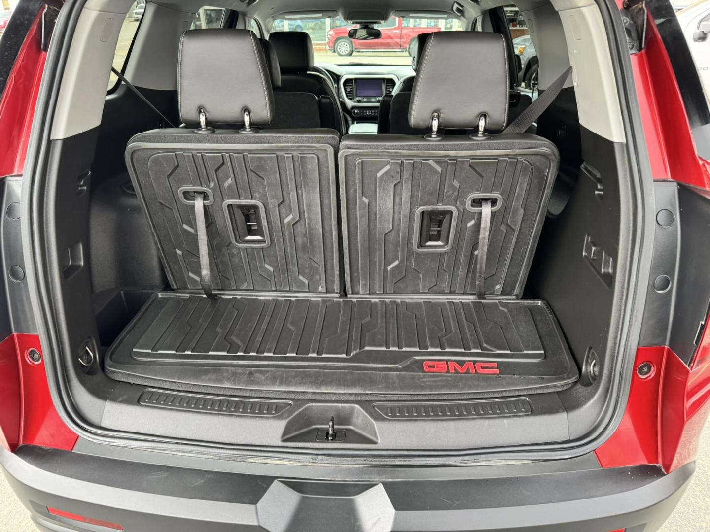 2023 Maroon /Black GMC Acadia SLT AWD (1GKKNULS7PZ) with an 3.6L V6 DOHC 24V engine, 9A transmission, located at 116 5th Avenue South, Lewistown, MT, 59457, 47.063877, -109.427879 - 2023 GMC Acadia SLT AWD Elevation Edition – sharp, loaded, and ready for anything. Finished with the Elevation Edition, this Acadia stands out with blacked-out wheels, trim, and badging that give it a bold, aggressive look you don’t see on every SUV. Powered by a smooth and capable V6 with all- - Photo#11