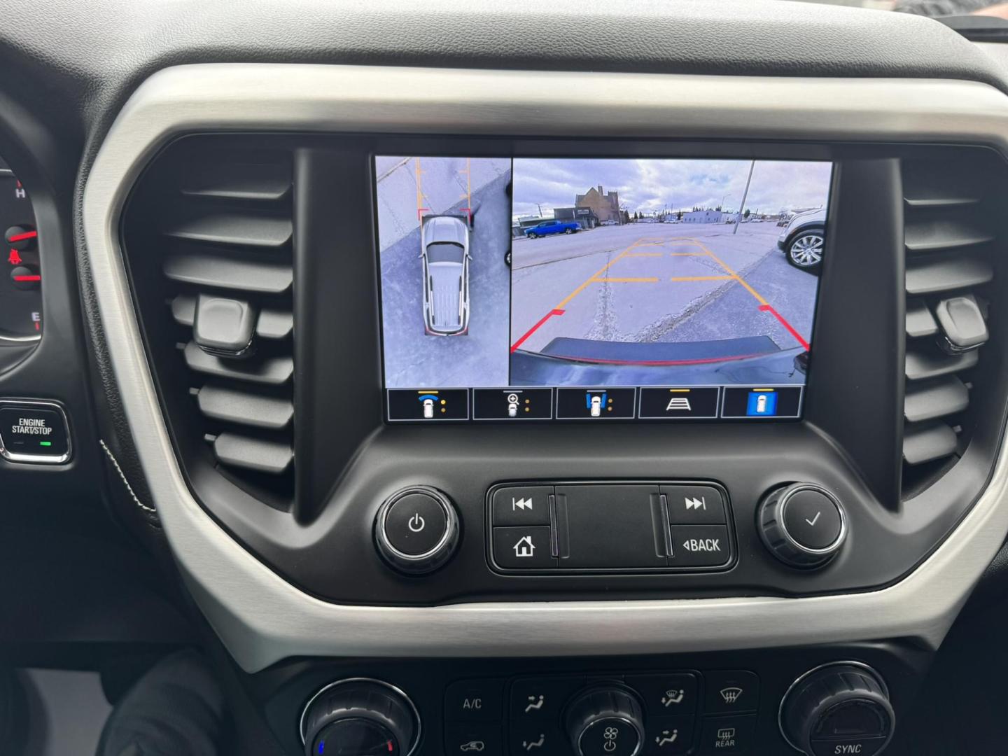 2023 Maroon /Black GMC Acadia SLT AWD (1GKKNULS7PZ) with an 3.6L V6 DOHC 24V engine, 9A transmission, located at 116 5th Avenue South, Lewistown, MT, 59457, 47.063877, -109.427879 - 2023 GMC Acadia SLT AWD Elevation Edition – sharp, loaded, and ready for anything. Finished with the Elevation Edition, this Acadia stands out with blacked-out wheels, trim, and badging that give it a bold, aggressive look you don’t see on every SUV. Powered by a smooth and capable V6 with all- - Photo#26