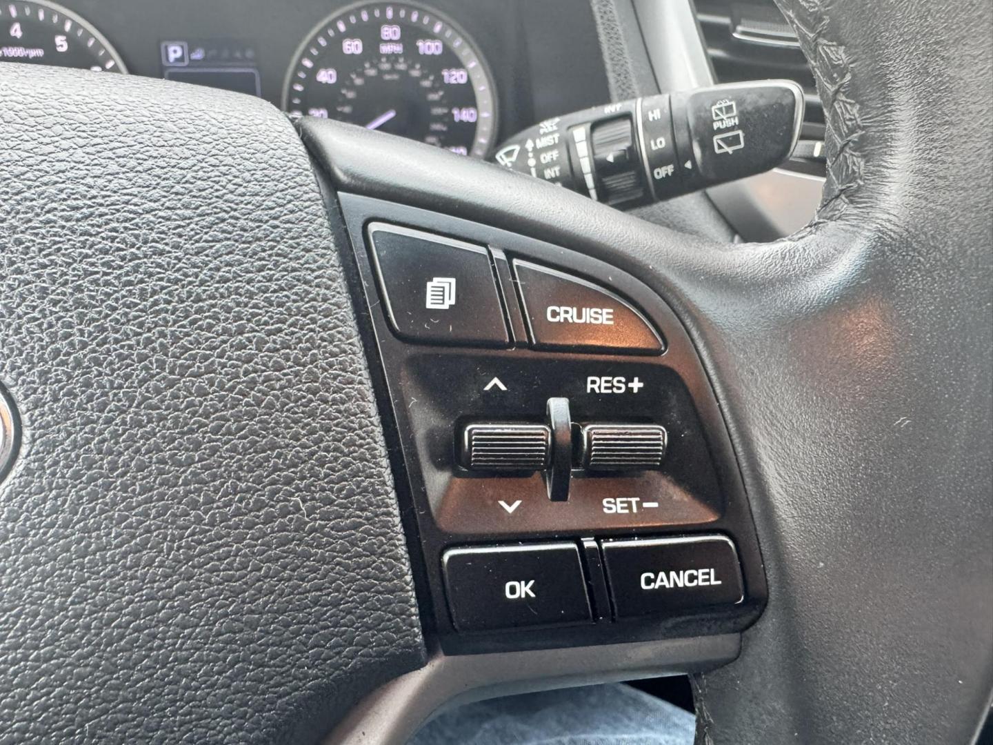 2017 Blue /Black Hyundai Tucson SE w/Preferred Package AWD (KM8J3CA43HU) with an 2.0L L4 DOHC 16V engine, 6A transmission, located at 116 5th Avenue South, Lewistown, MT, 59457, 47.063877, -109.427879 - Photo#15