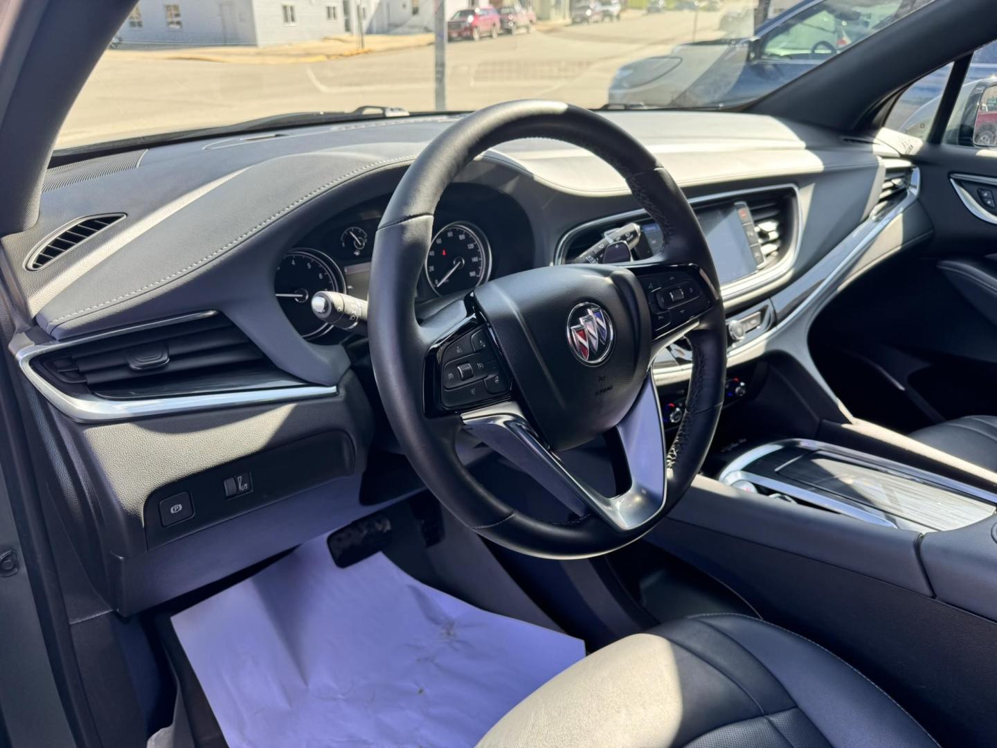 2022 Green /Grey Buick Enclave Essence AWD (5GAEVAKW1NJ) with an 3.6L V6 DOHC 24V engine, 9A transmission, located at 116 5th Avenue South, Lewistown, MT, 59457, 47.063877, -109.427879 - Experience smooth, refined driving in this 2022 Buick Enclave Essence AWD. Powered by a proven 3.6L V6 engine, this SUV delivers strong performance with the confidence of all-wheel drive, making it a great fit for Montana roads year-round. Inside, the Enclave shines with a quiet, upscale cabin feat - Photo#14