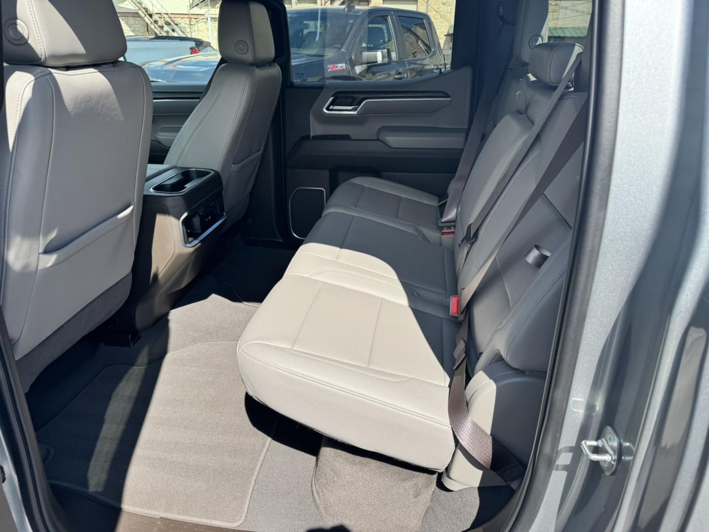 2023 Grey /Tan GMC Sierra 1500 SLT Crew Cab 4WD (1GTUUDEL4PZ) with an 6.2L V8 OHV 16V engine, 6A transmission, located at 116 5th Avenue South, Lewistown, MT, 59457, 47.063877, -109.427879 - Power, luxury, and capability come together in this 2023 GMC Sierra 1500 SLT Crew Cab 4WD. Under the hood is the legendary 6.2L V8, delivering an impressive 420 horsepower and paired with a smooth 10-speed automatic transmission for confident towing, hauling, and everyday driving. The spacious Crew- Photo#10