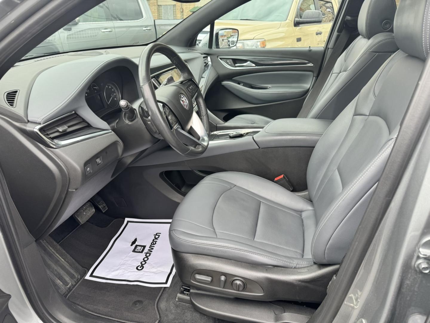 2023 Grey /Grey Buick Enclave Essence AWD (5GAEVAKW9PJ) with an 3.6L V6 DOHC 24V engine, 9A transmission, located at 116 5th Avenue South, Lewistown, MT, 59457, 47.063877, -109.427879 - Experience premium comfort, modern technology, and confidence in every season with this 2023 Buick Enclave Essence AWD. As a GM Lease Return, this Enclave has been well cared for and offers exceptional value on a like-new SUV. Designed with families in mind, the Enclave features three rows of spaci- Photo#12