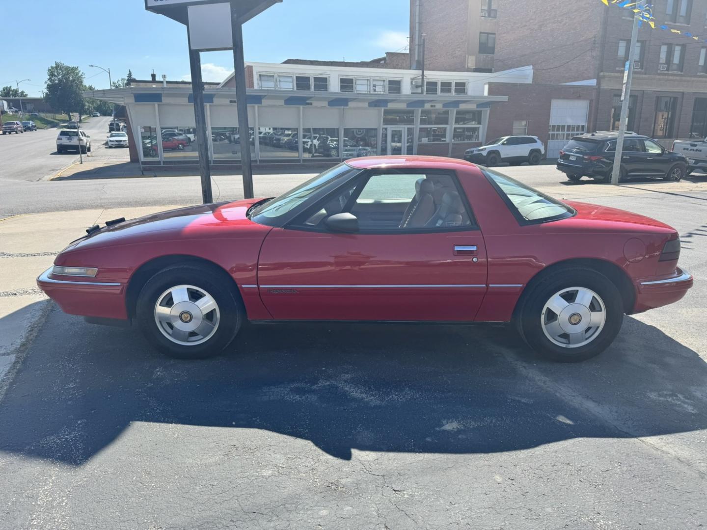 1990 Red /Tan Buick Reatta Coupe (1G4EC13C6LB) with an 3.8L V6 12V engine, 4A OD transmission, located at 116 5th Avenue South, Lewistown, MT, 59457, 47.063877, -109.427879 - Check out this local consignment! You don't see these anymore, cheap fun!- Photo#2
