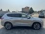 2023 Silver /Black Hyundai Santa Fe Calligraphy AWD (5NMS5DAL0PH) with an 2.5L L4 DOHC 16V engine, 6A transmission, located at 116 5th Avenue South, Lewistown, MT, 59457, 47.063877, -109.427879 - Luxury, comfort, and confidence come together in this 2023 Hyundai Santa Fe Calligraphy AWD! Finished with Hyundai's top-of-the-line Calligraphy trim, this SUV is loaded with premium features including quilted Nappa leather seating, panoramic sunroof, premium Bose audio, large touchscreen with navig- Photo#1
