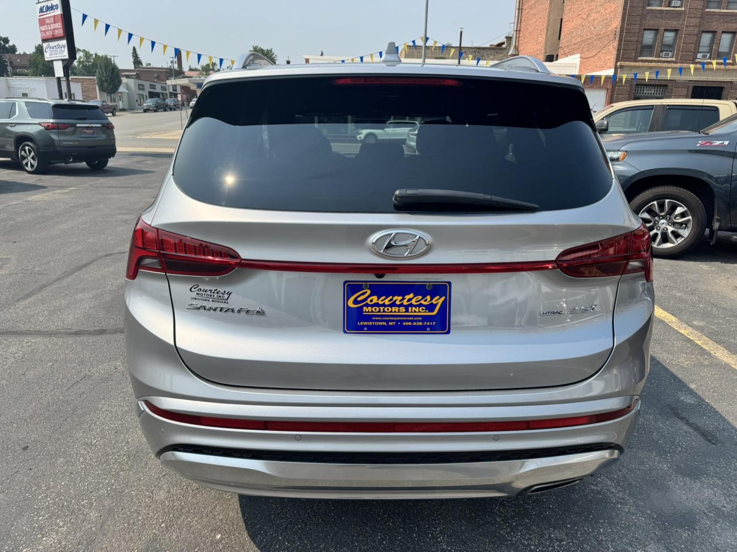 2023 Silver /Black Hyundai Santa Fe Calligraphy AWD (5NMS5DAL0PH) with an 2.5L L4 DOHC 16V engine, 6A transmission, located at 116 5th Avenue South, Lewistown, MT, 59457, 47.063877, -109.427879 - Luxury, comfort, and confidence come together in this 2023 Hyundai Santa Fe Calligraphy AWD! Finished with Hyundai's top-of-the-line Calligraphy trim, this SUV is loaded with premium features including quilted Nappa leather seating, panoramic sunroof, premium Bose audio, large touchscreen with navig- Photo#3