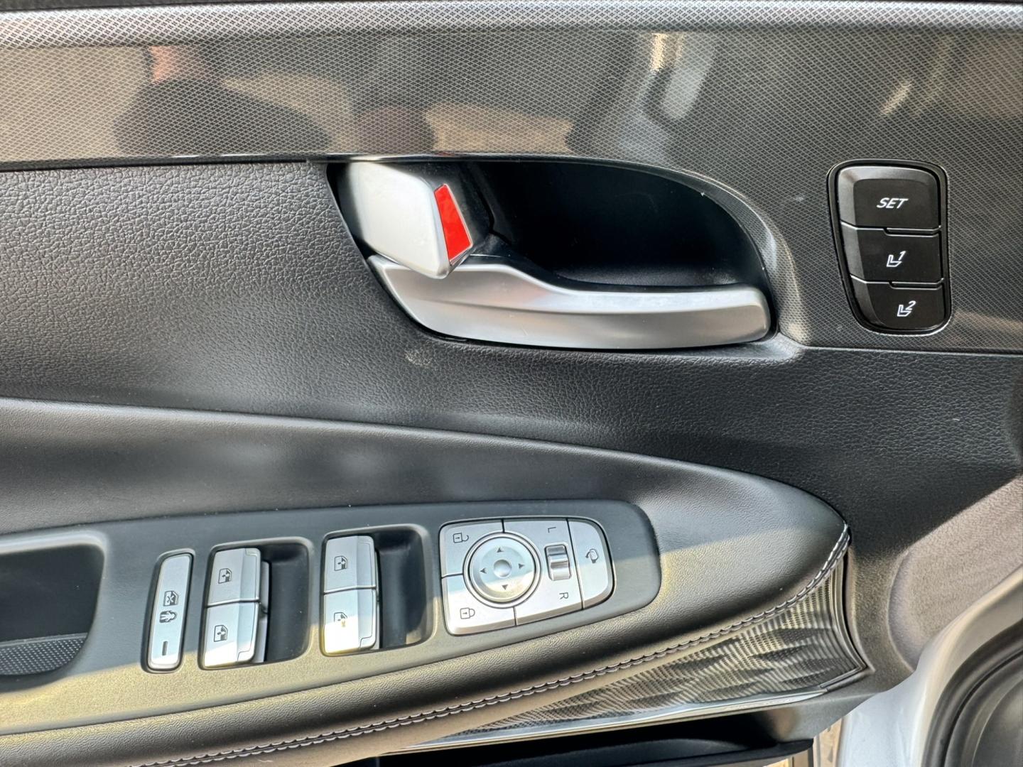 2023 Silver /Black Hyundai Santa Fe Calligraphy AWD (5NMS5DAL0PH) with an 2.5L L4 DOHC 16V engine, 6A transmission, located at 116 5th Avenue South, Lewistown, MT, 59457, 47.063877, -109.427879 - Luxury, comfort, and confidence come together in this 2023 Hyundai Santa Fe Calligraphy AWD! Finished with Hyundai's top-of-the-line Calligraphy trim, this SUV is loaded with premium features including quilted Nappa leather seating, panoramic sunroof, premium Bose audio, large touchscreen with navig- Photo#13